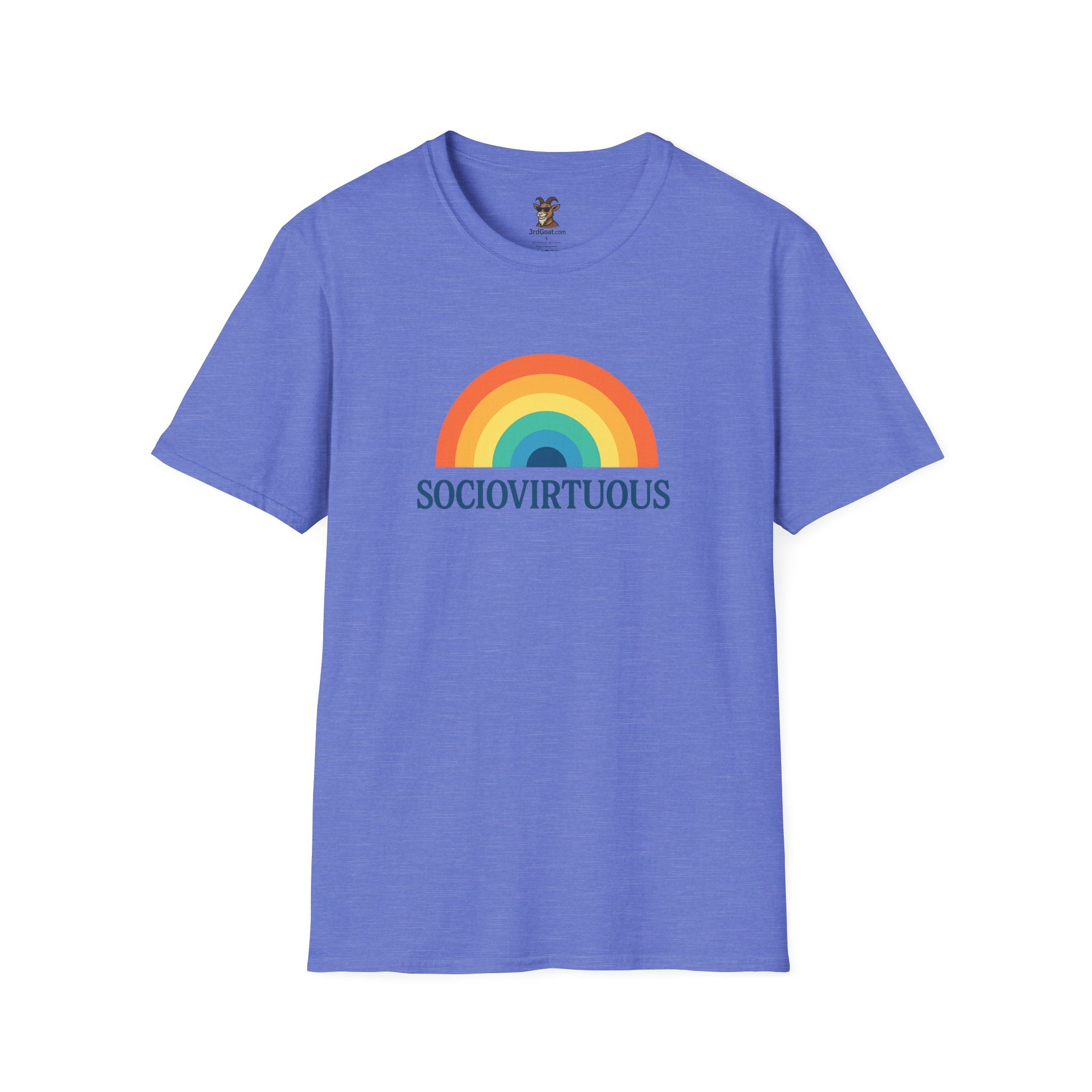 Copy of Introvirtuous Rainbow T-Shirt - Here by duty