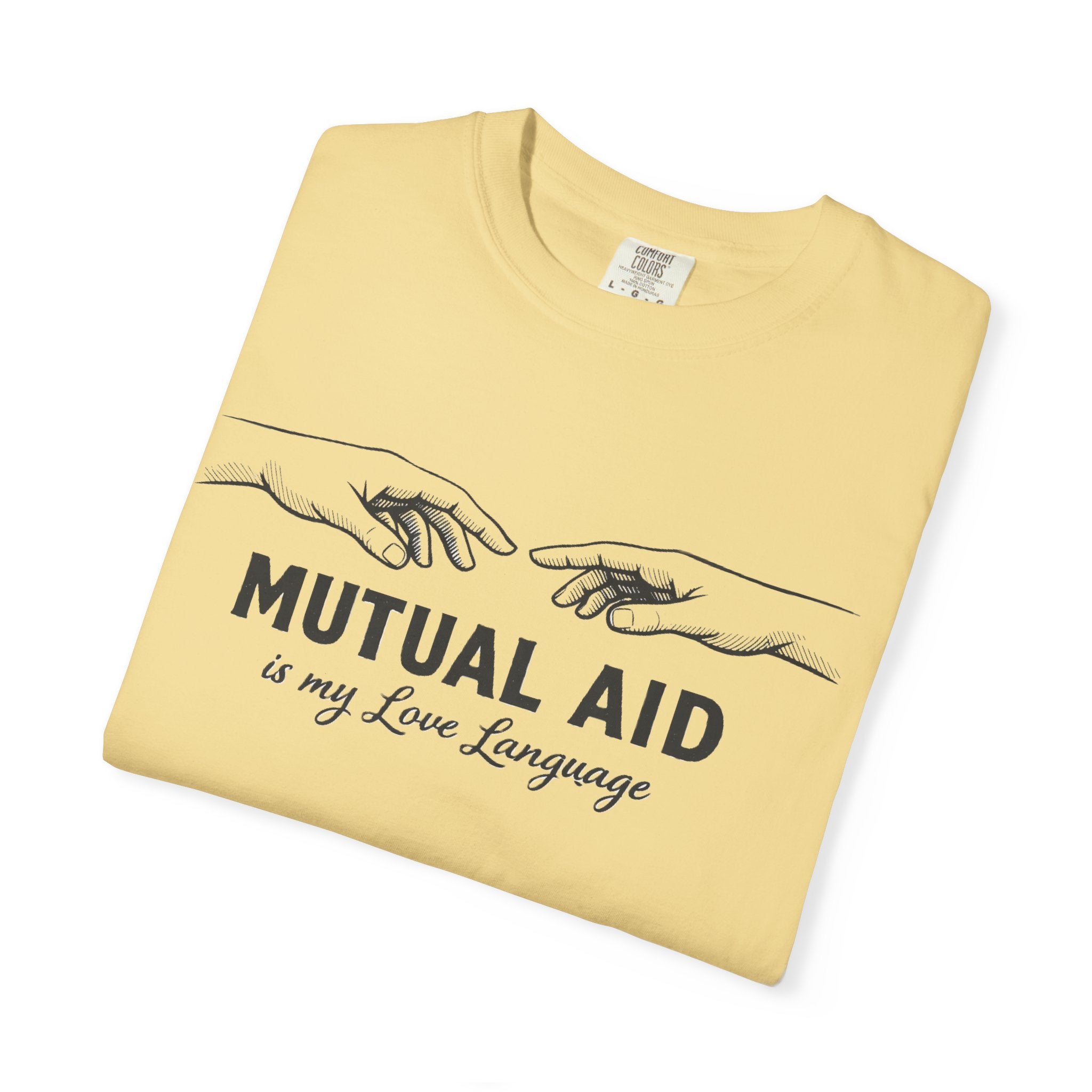 Mutual Aid Is My Love Language t-shirt - Progressive Valentine's