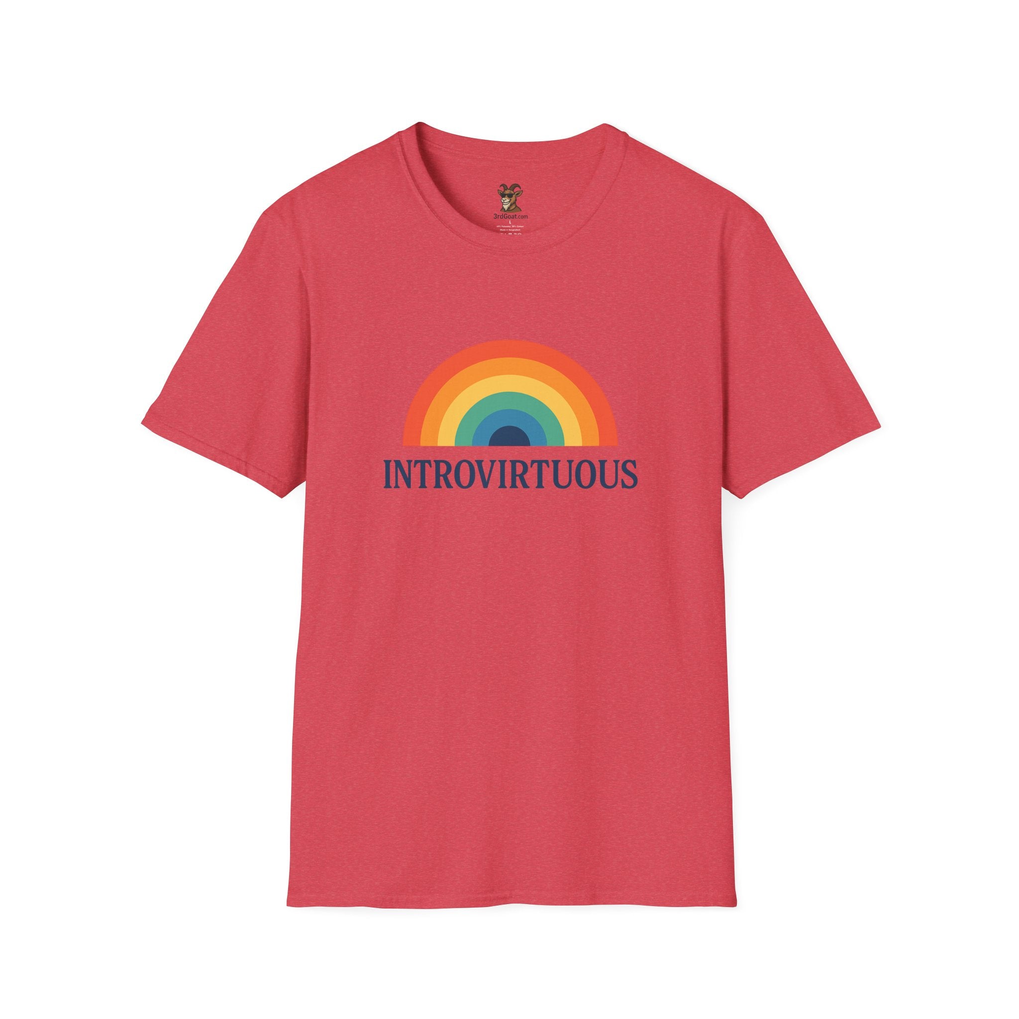 Introvirtuous Rainbow T-Shirt — Funny Introvert Graphic Tee