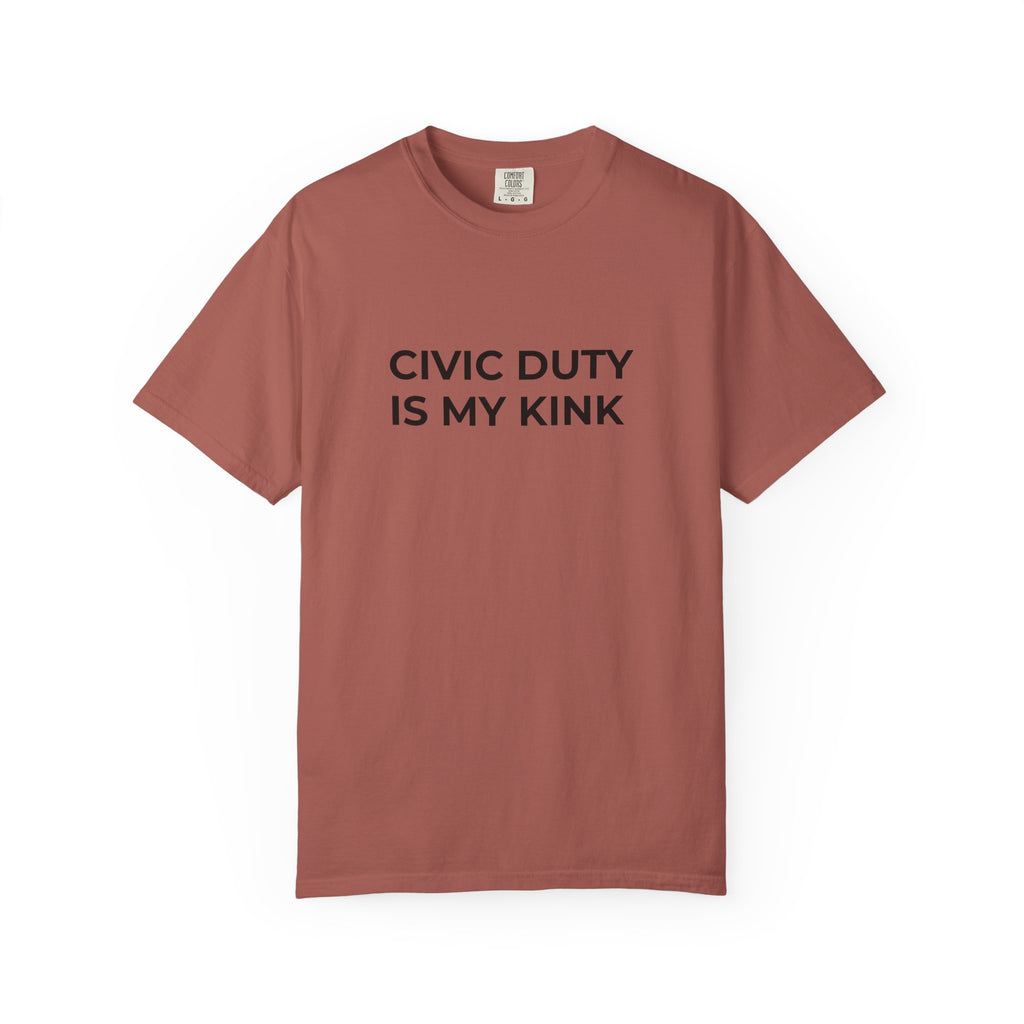 Civic Duty Is My Kink t-shirt - Progressive Valentine's