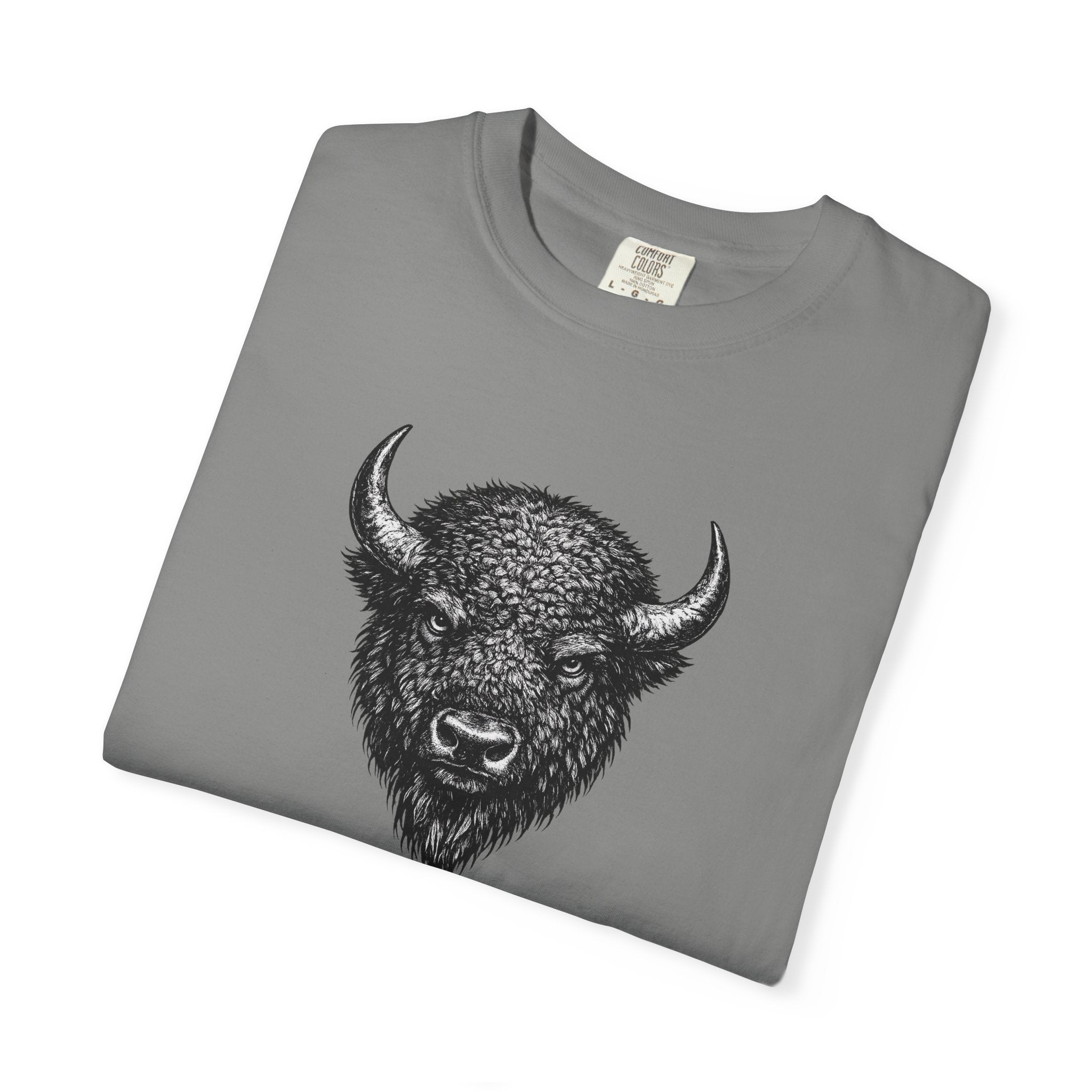 Vintage Bison Tee - Rugged Wildlife