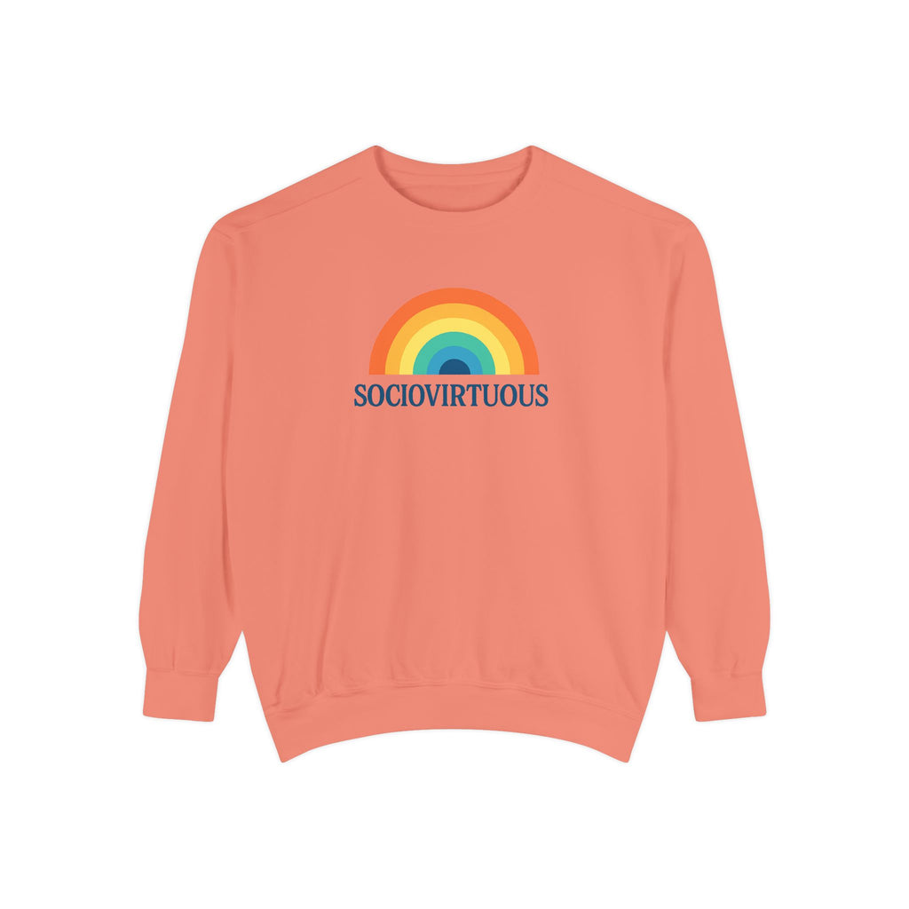 Sociovirtuous Rainbow Sweatshirt - Here to help