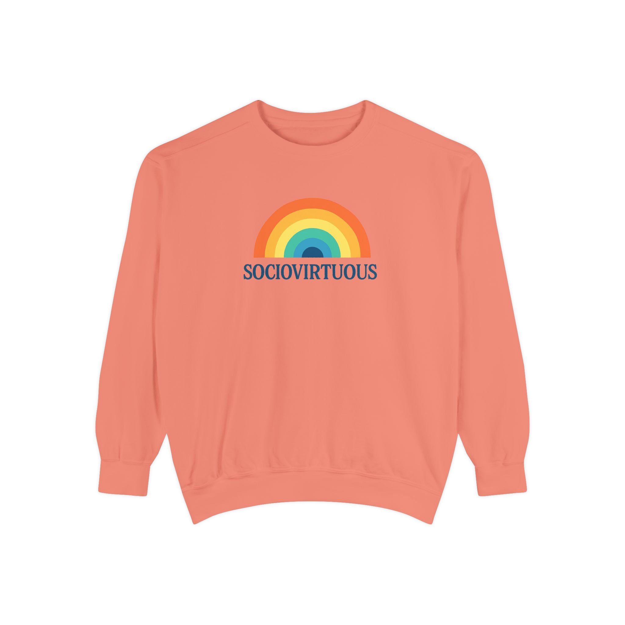 Sociovirtuous Rainbow Sweatshirt - Here to help