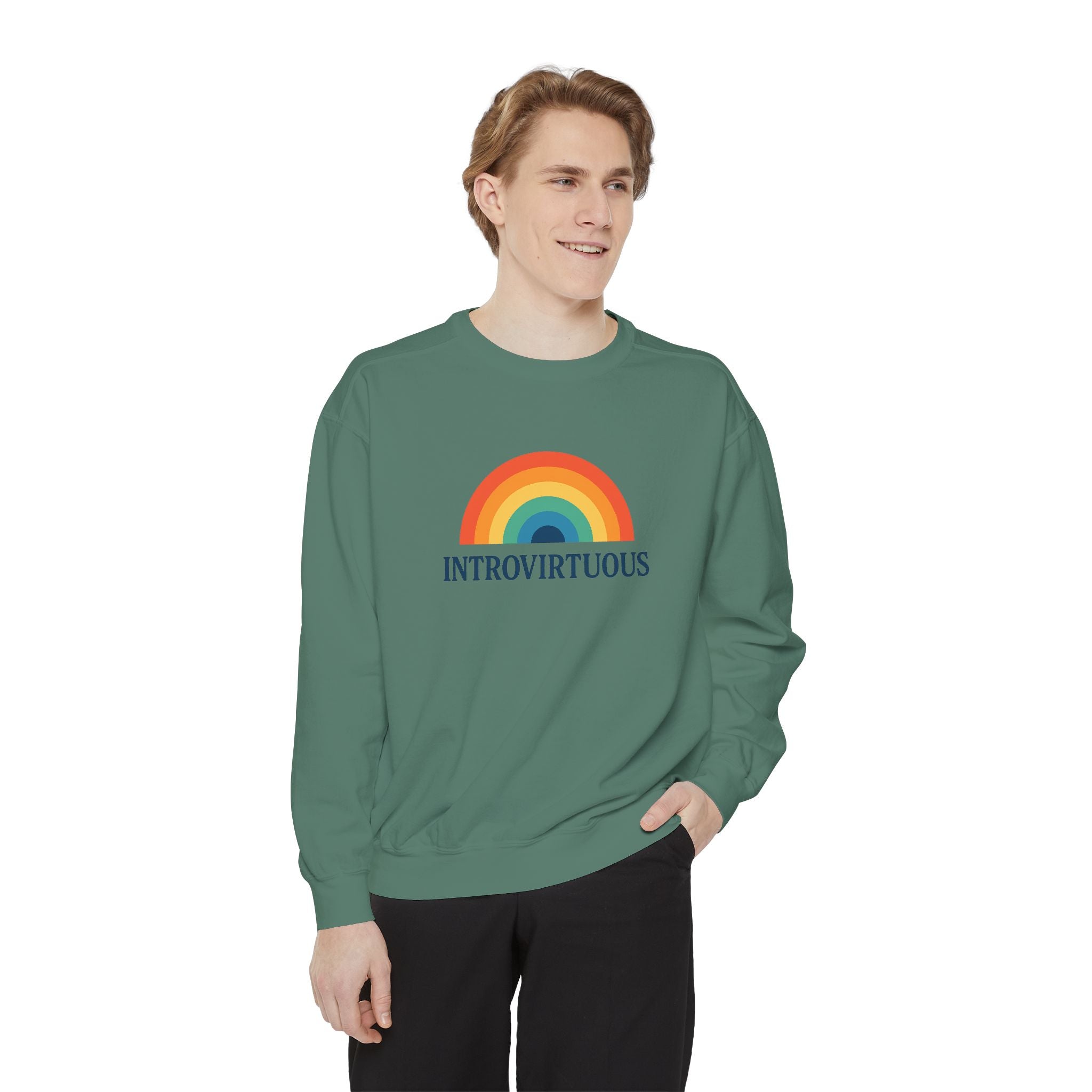 Introvirtuous Rainbow Sweatshirt - Here by duty