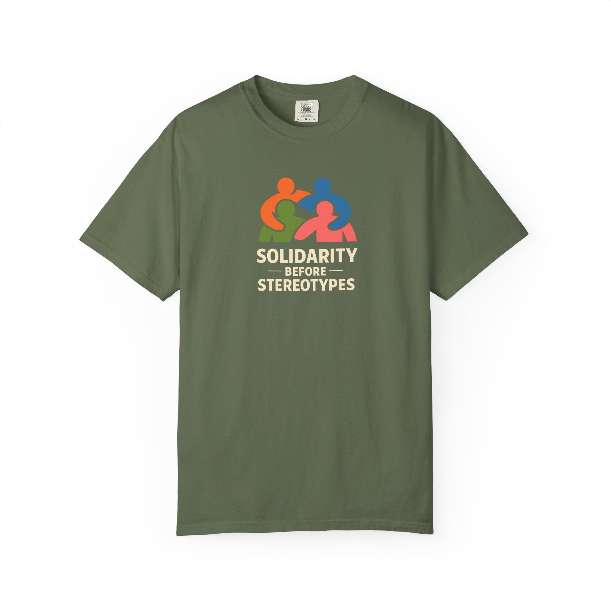 Solidarity Before Stereotypes t-shirt — Progressive Valentine's
