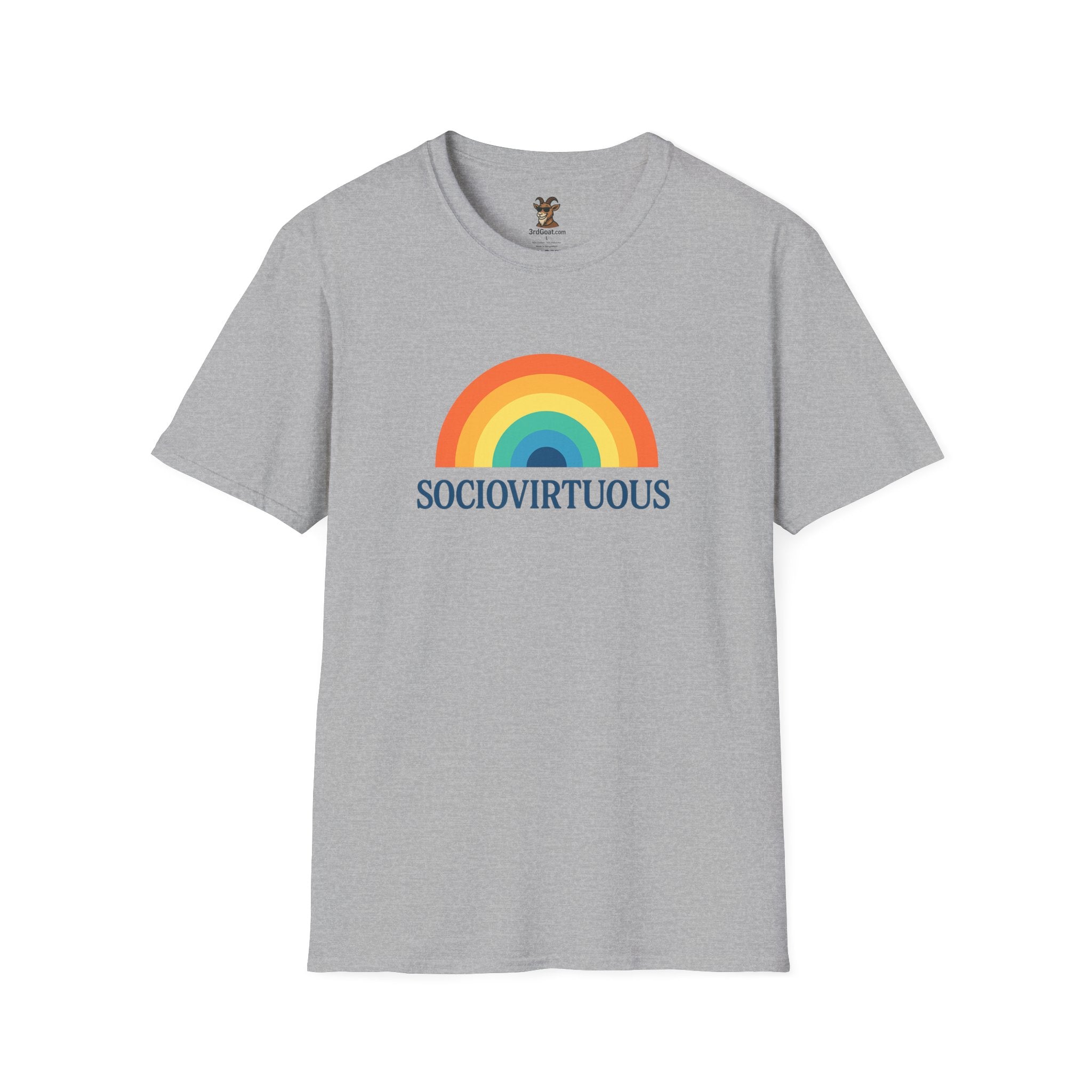 Copy of Introvirtuous Rainbow T-Shirt - Here by duty