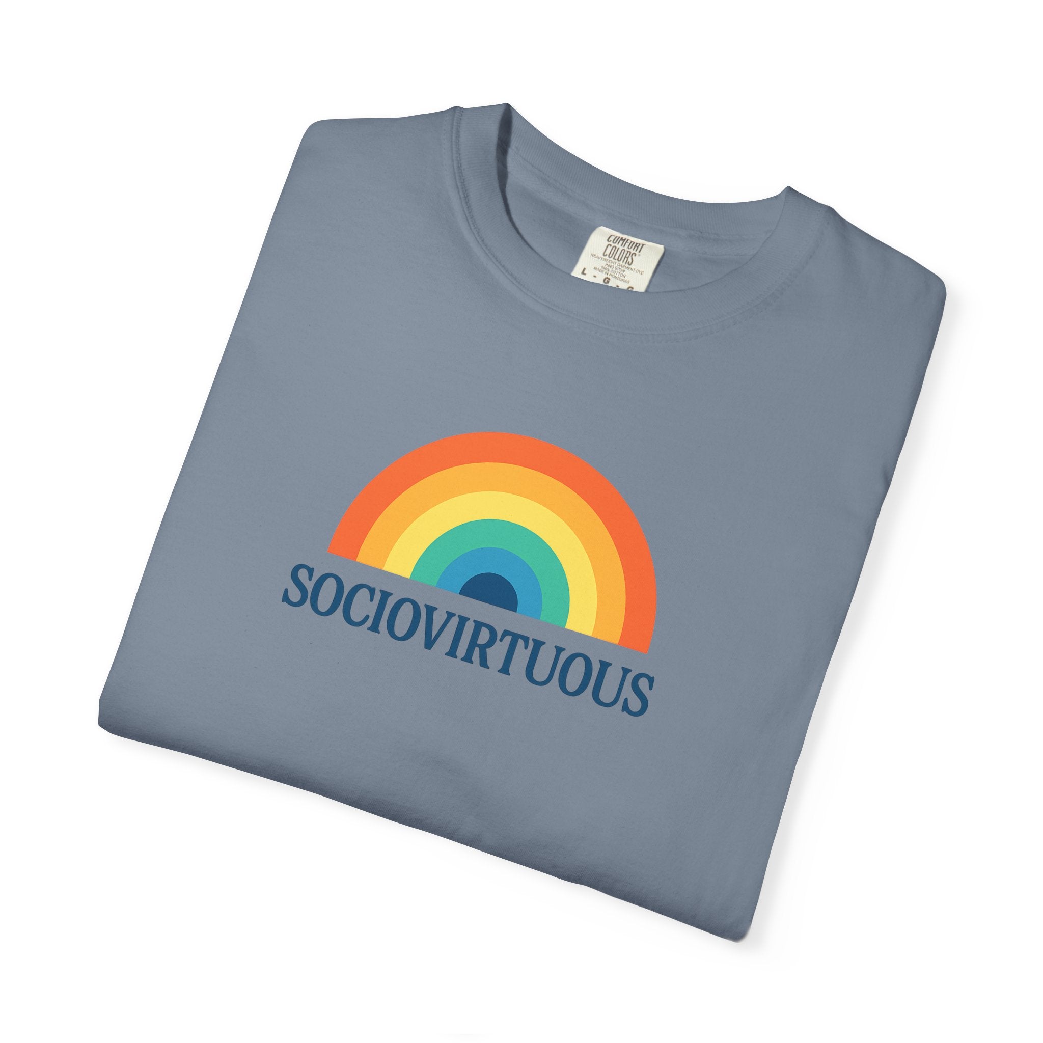 Sociovirtuous Rainbow Comfort Colors T-Shirt