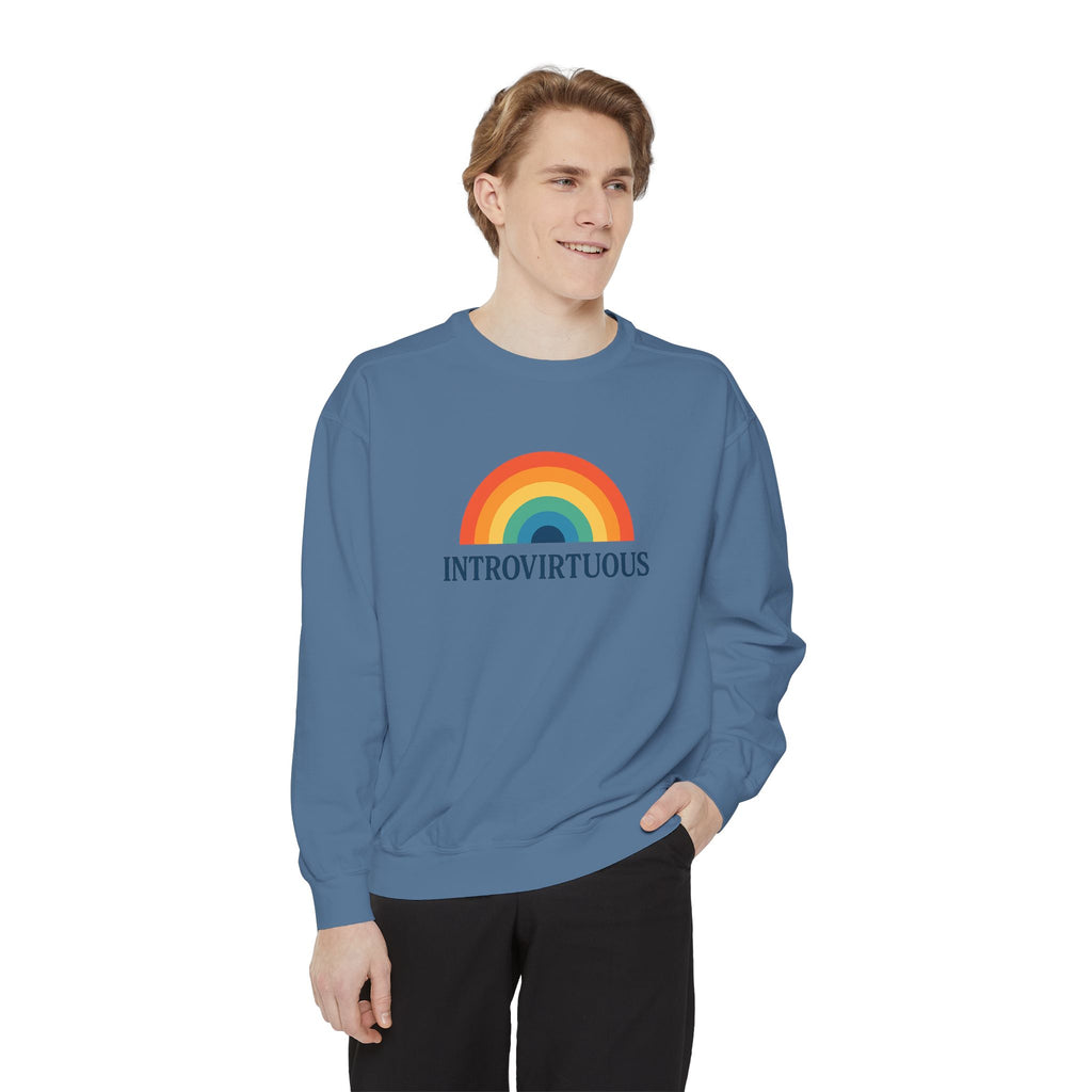 Introvirtuous Rainbow Sweatshirt - Here by duty