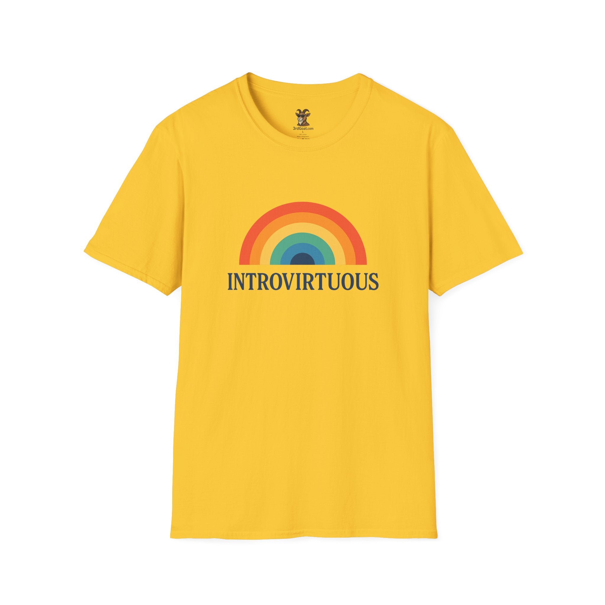 Introvirtuous Rainbow T-Shirt — Funny Introvert Graphic Tee