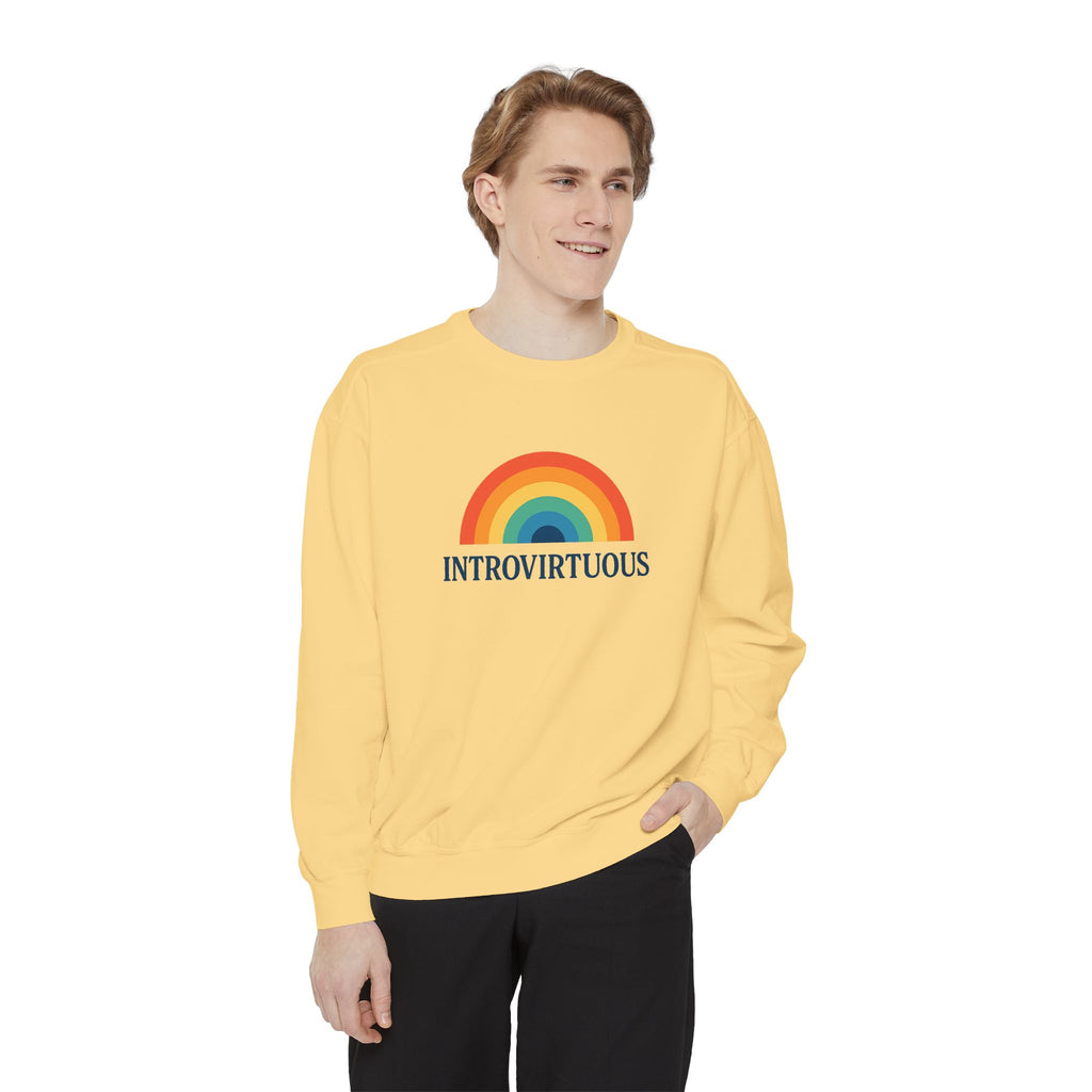 Introvirtuous Rainbow Sweatshirt - Here by duty
