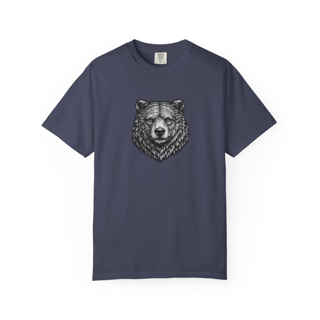 Vintage Grizzly Bear Tee - Rugged Wildlife