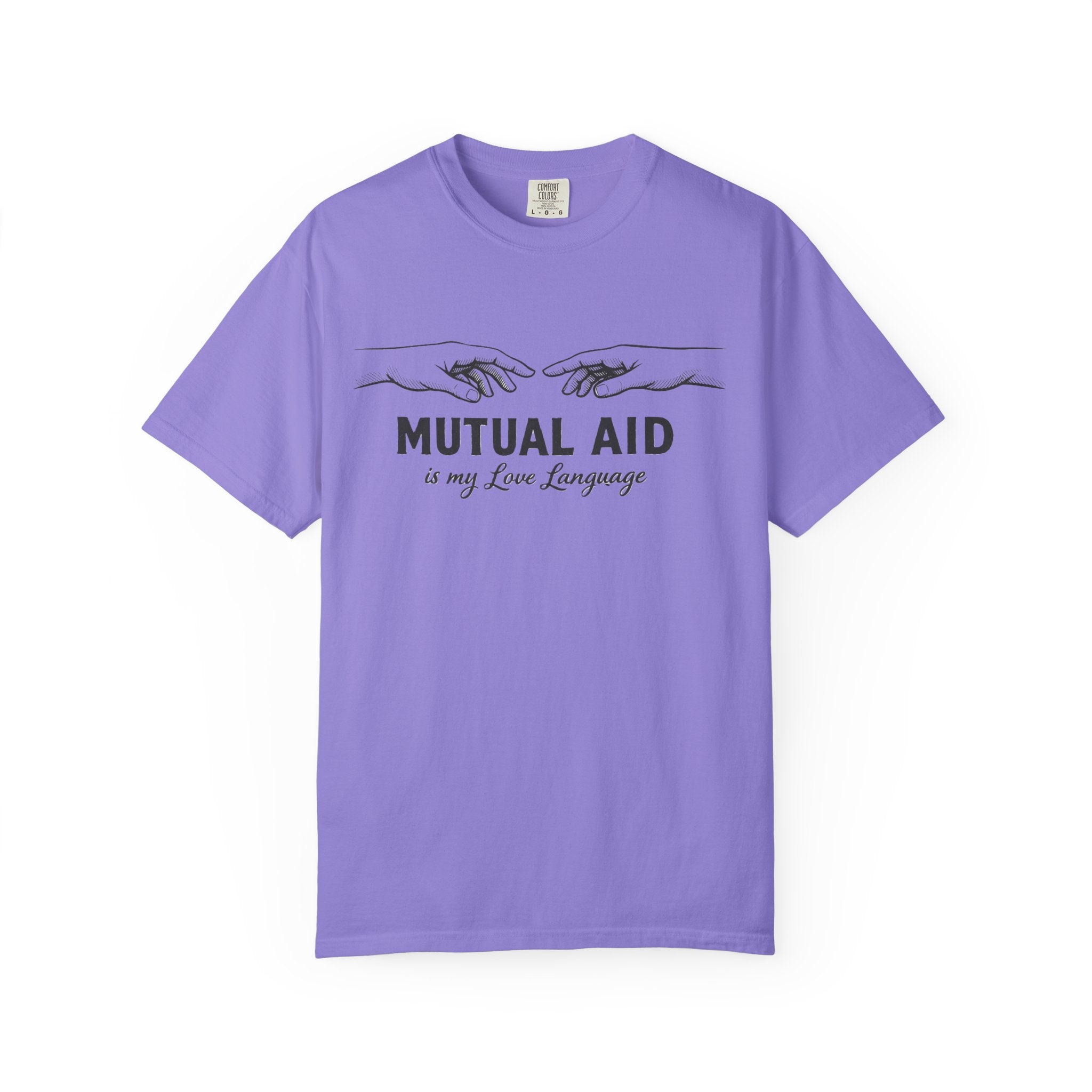 Mutual Aid Is My Love Language t-shirt - Progressive Valentine's
