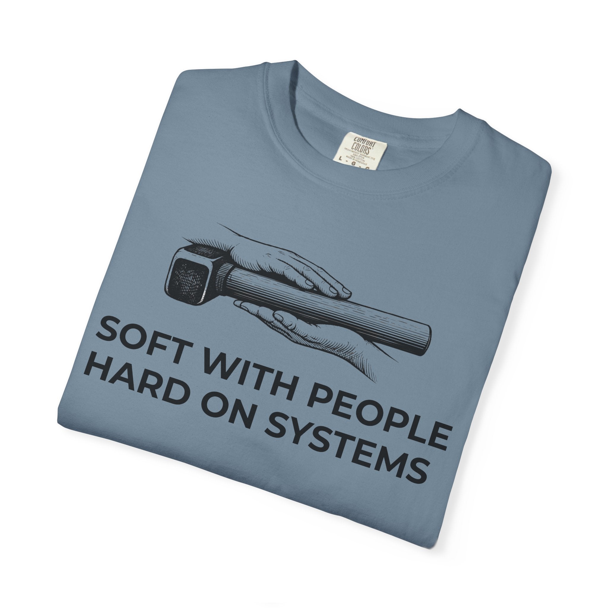Soft With People, Hard On Systems t-shirt - Progressive Valentine's