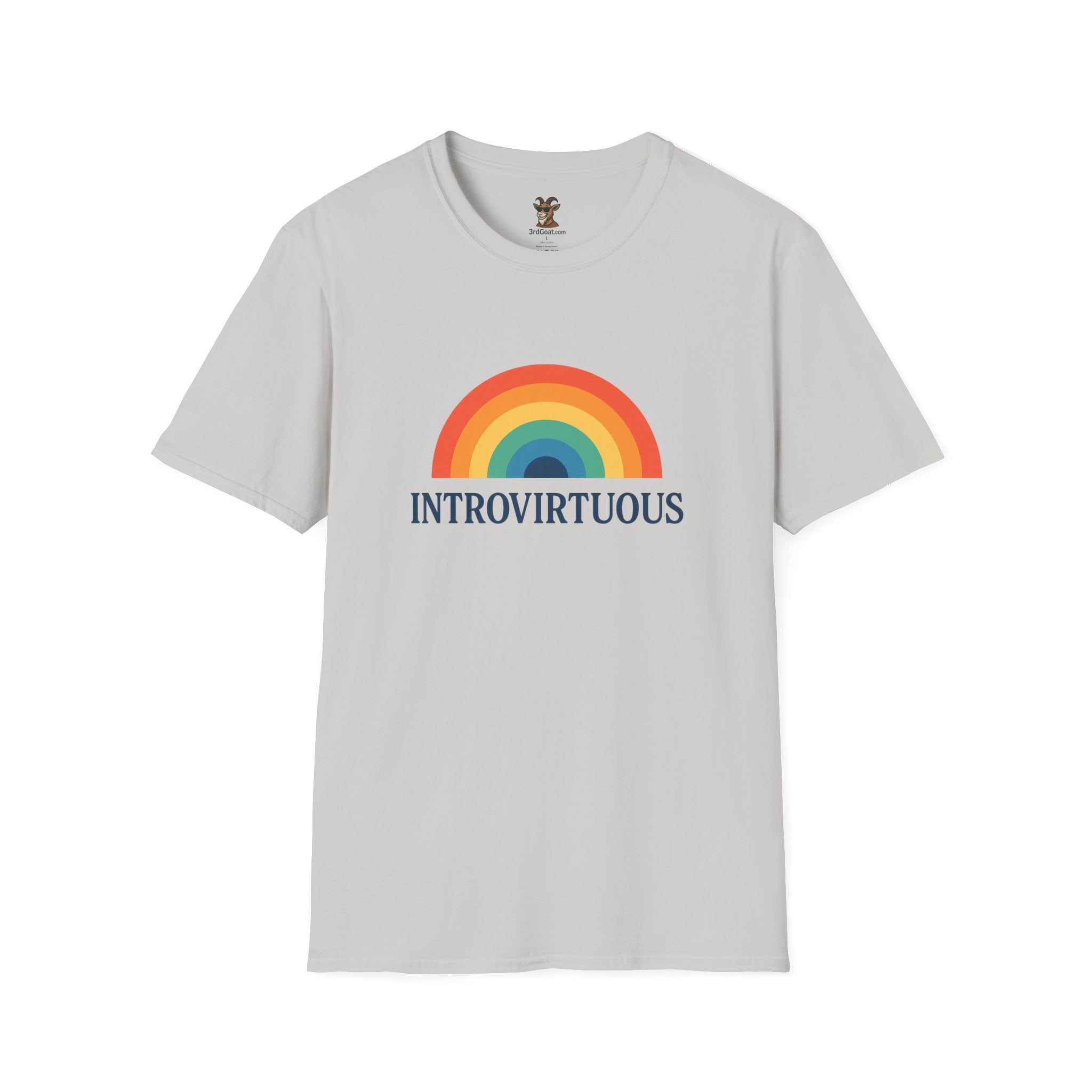 Introvirtuous Rainbow T-Shirt — Funny Introvert Graphic Tee