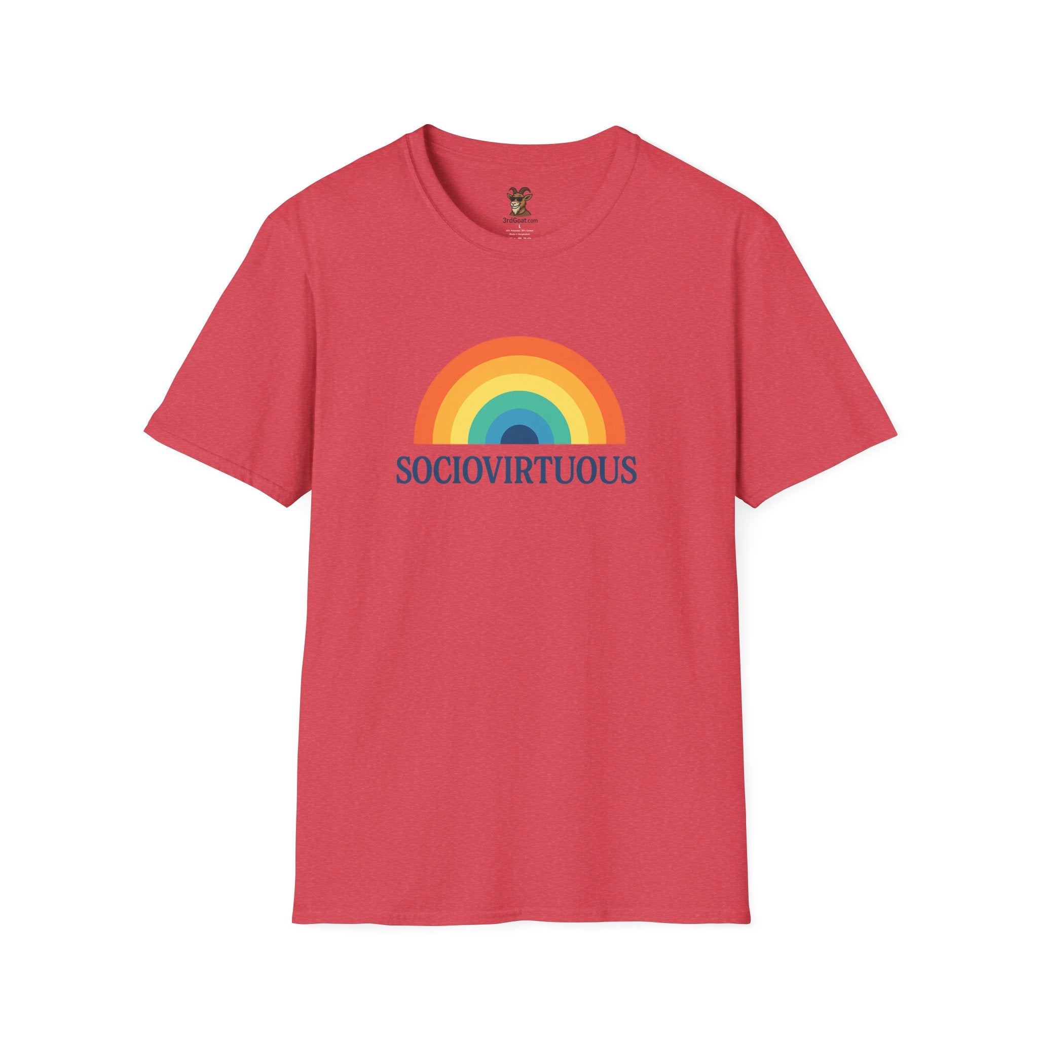 Copy of Introvirtuous Rainbow T-Shirt - Here by duty