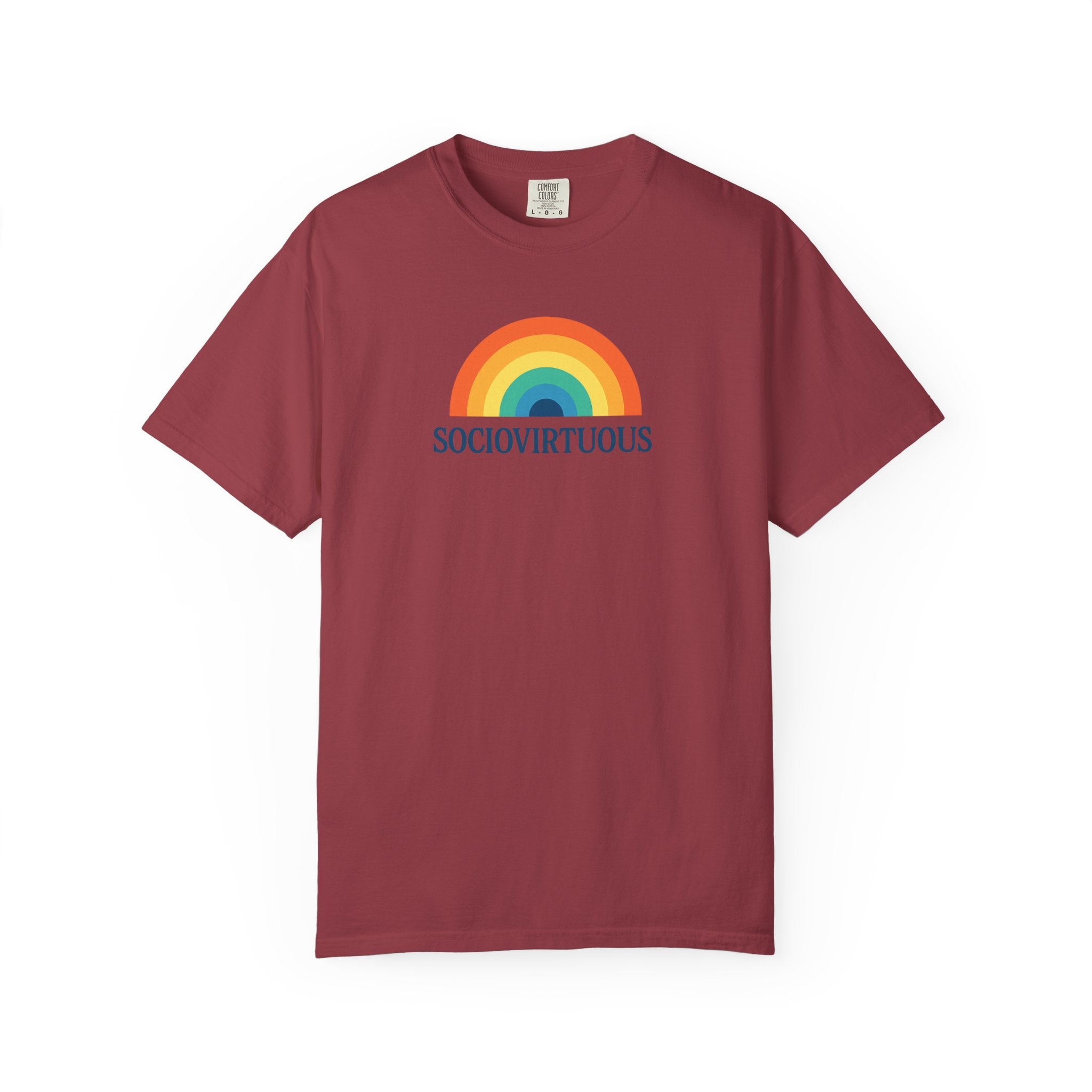 Sociovirtuous Rainbow Comfort Colors T-Shirt