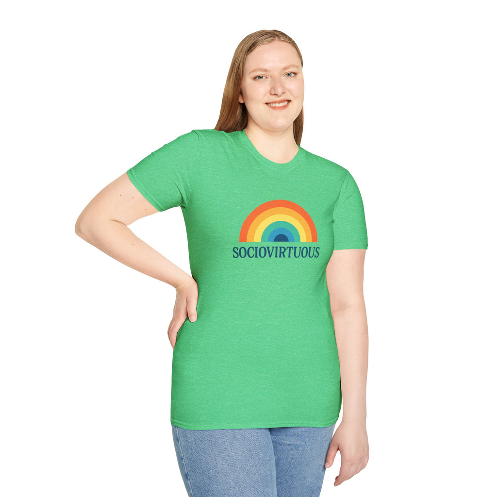 Copy of Introvirtuous Rainbow T-Shirt - Here by duty