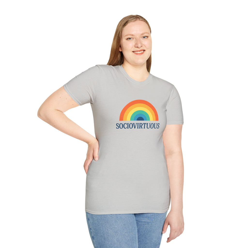 Copy of Introvirtuous Rainbow T-Shirt - Here by duty