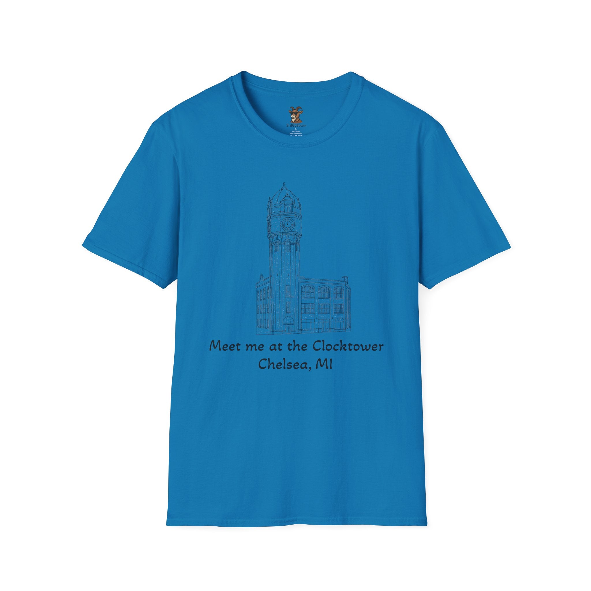 Clocktower Chelsea, MI Unisex Softstyle T-Shirt