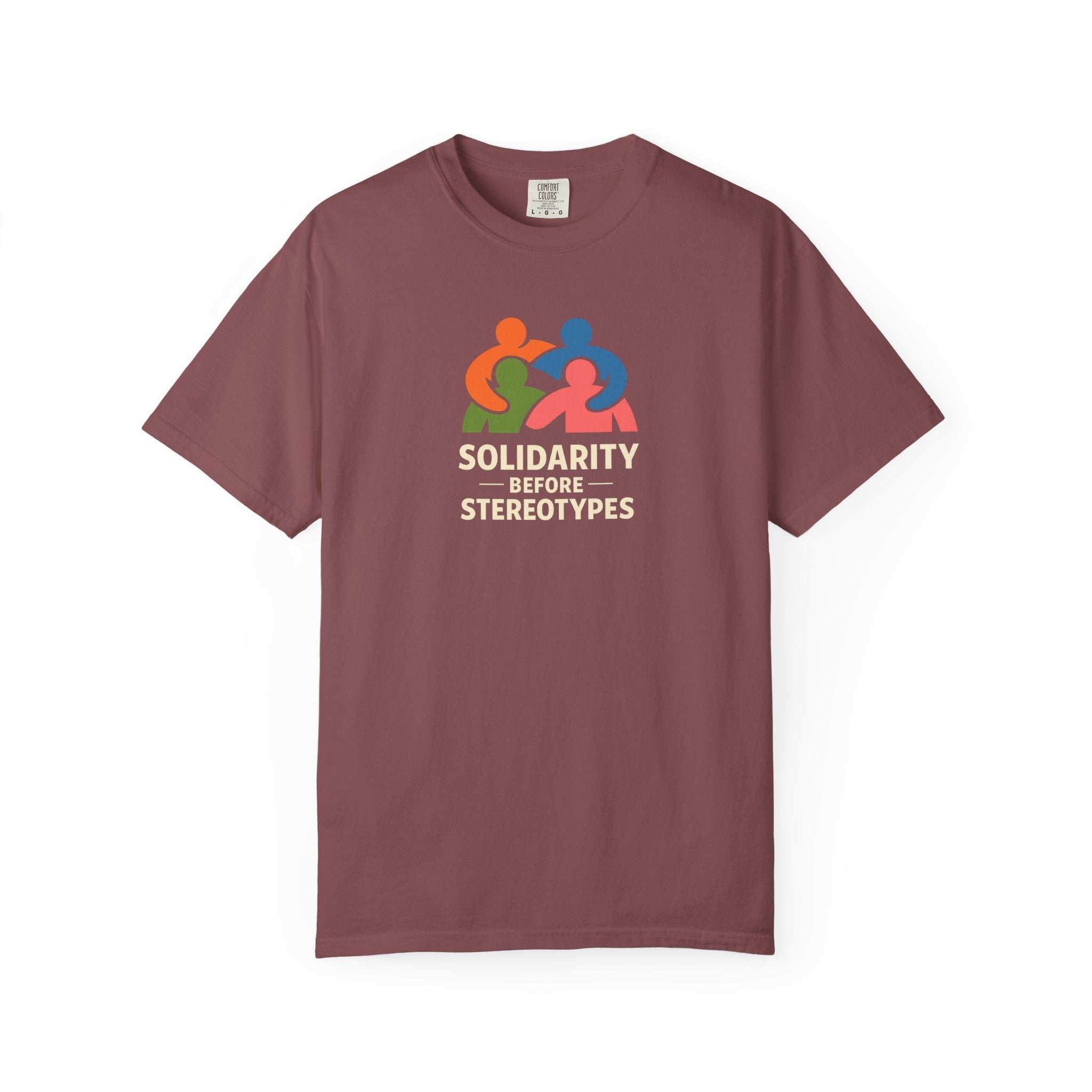 Solidarity Before Stereotypes t-shirt — Progressive Valentine's