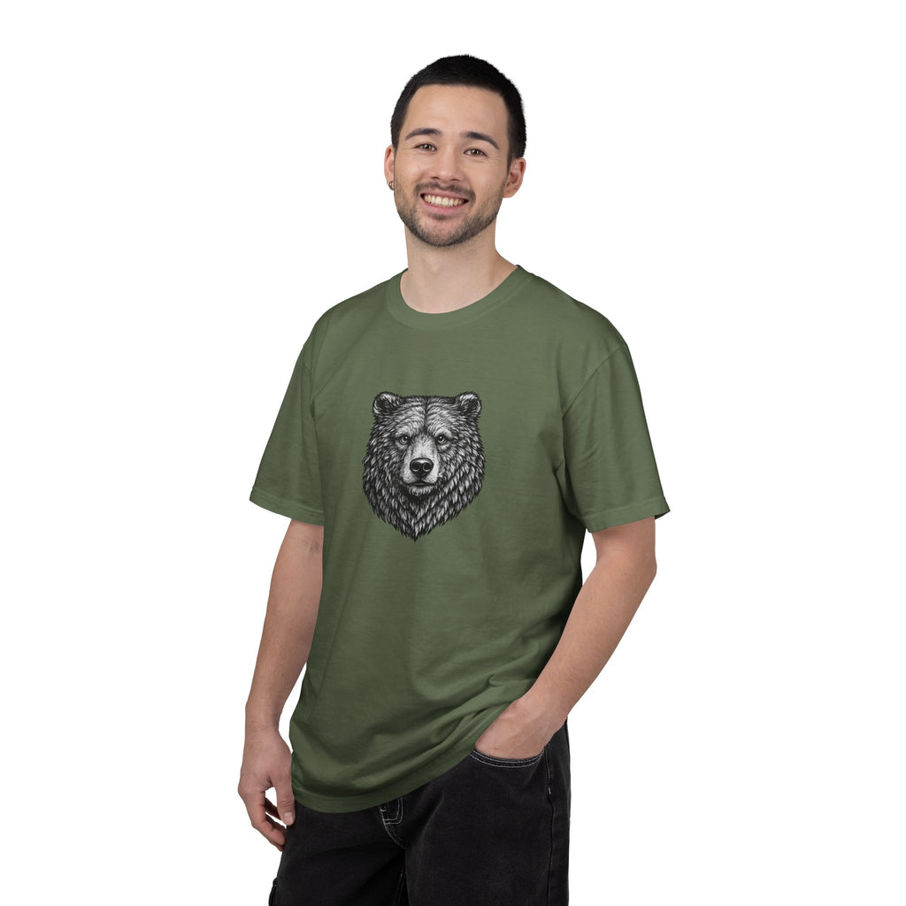 Vintage Grizzly Bear Tee - Rugged Wildlife