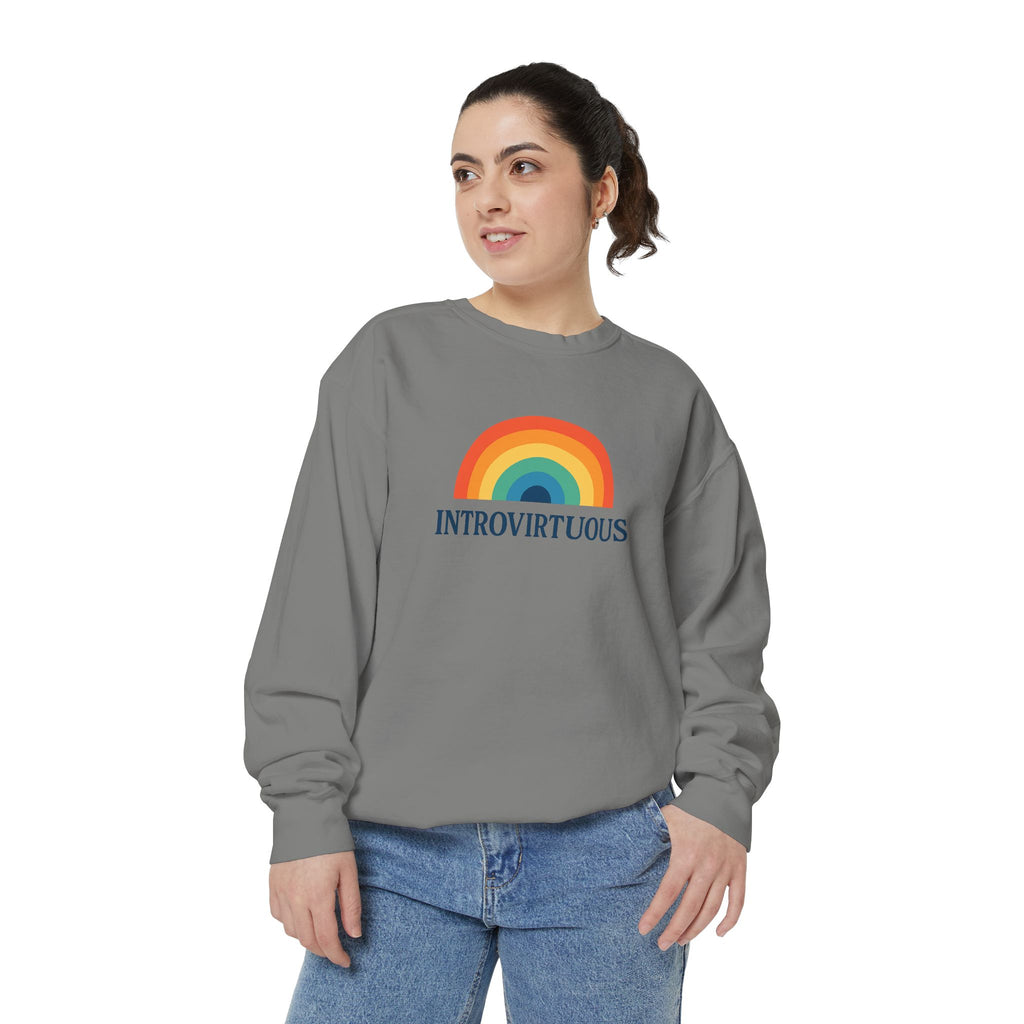 Introvirtuous Rainbow Sweatshirt - Here by duty