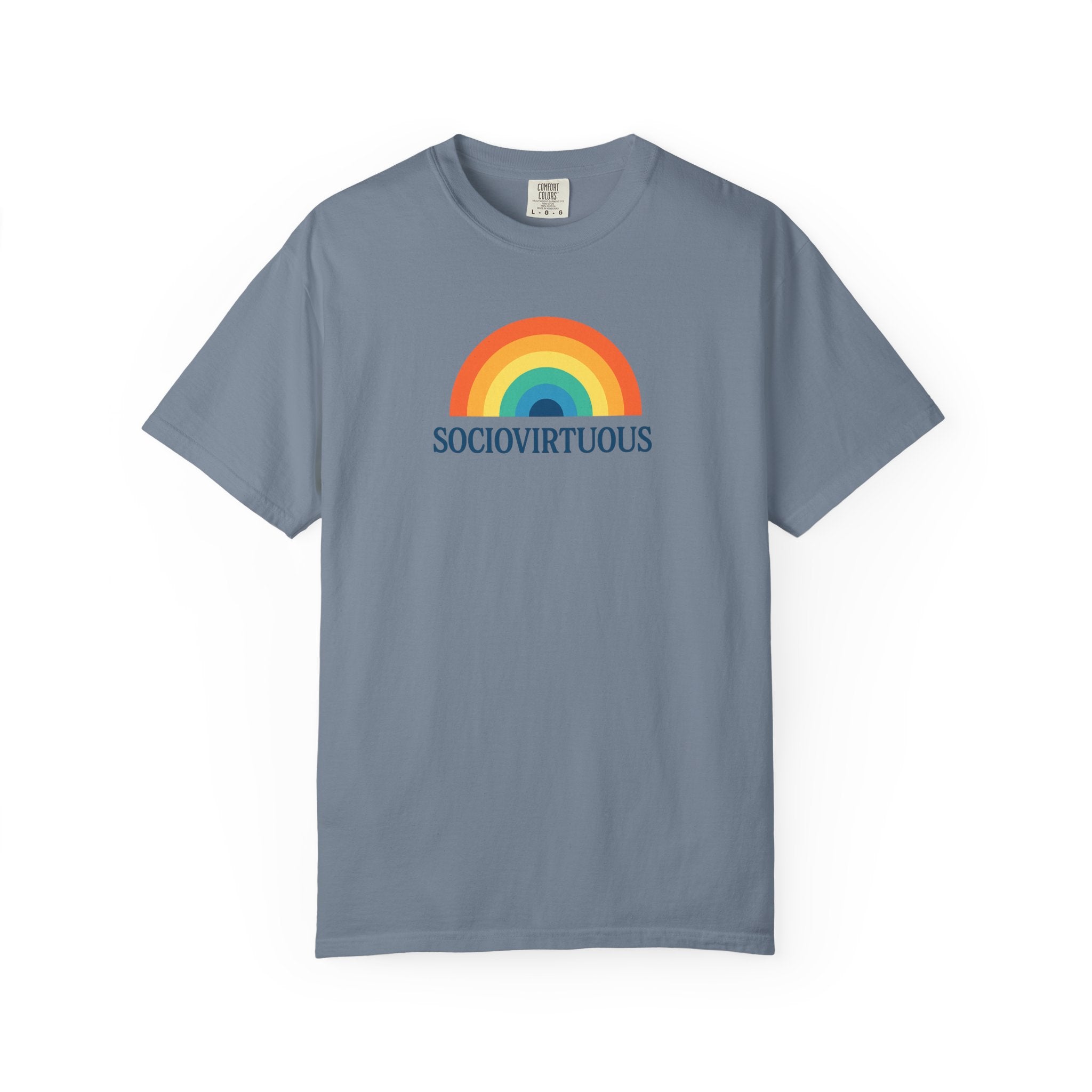 Sociovirtuous Rainbow Comfort Colors T-Shirt