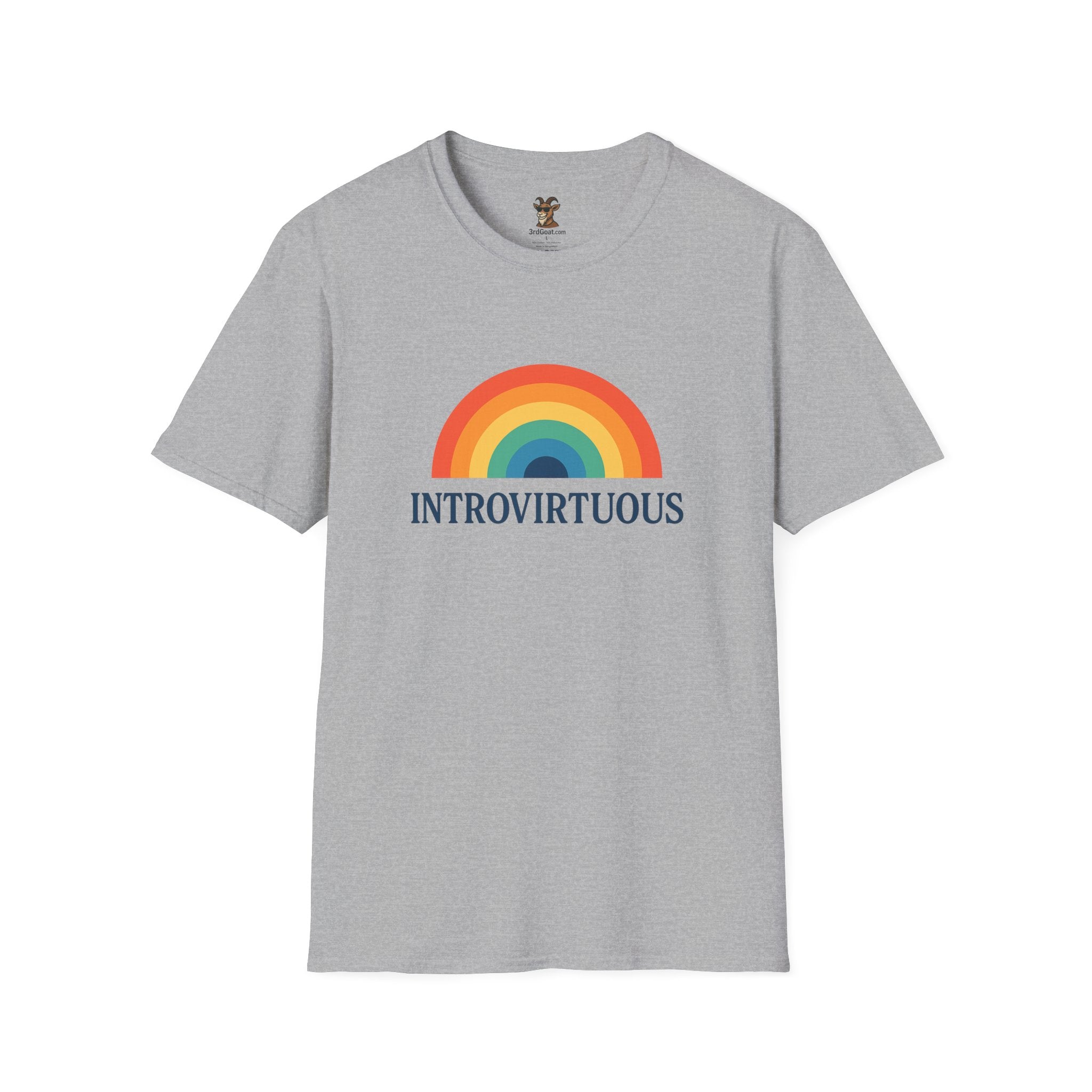 Introvirtuous Rainbow T-Shirt — Funny Introvert Graphic Tee