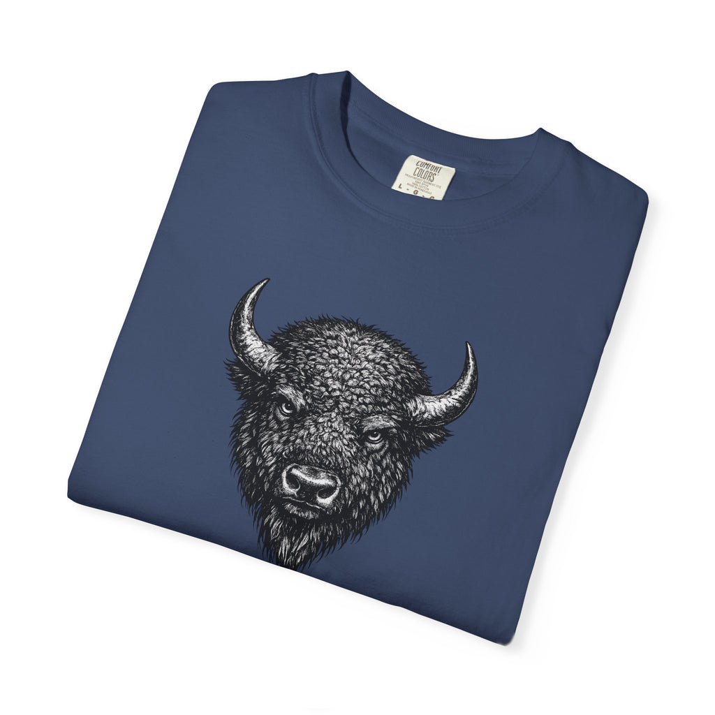 Vintage Bison Tee - Rugged Wildlife