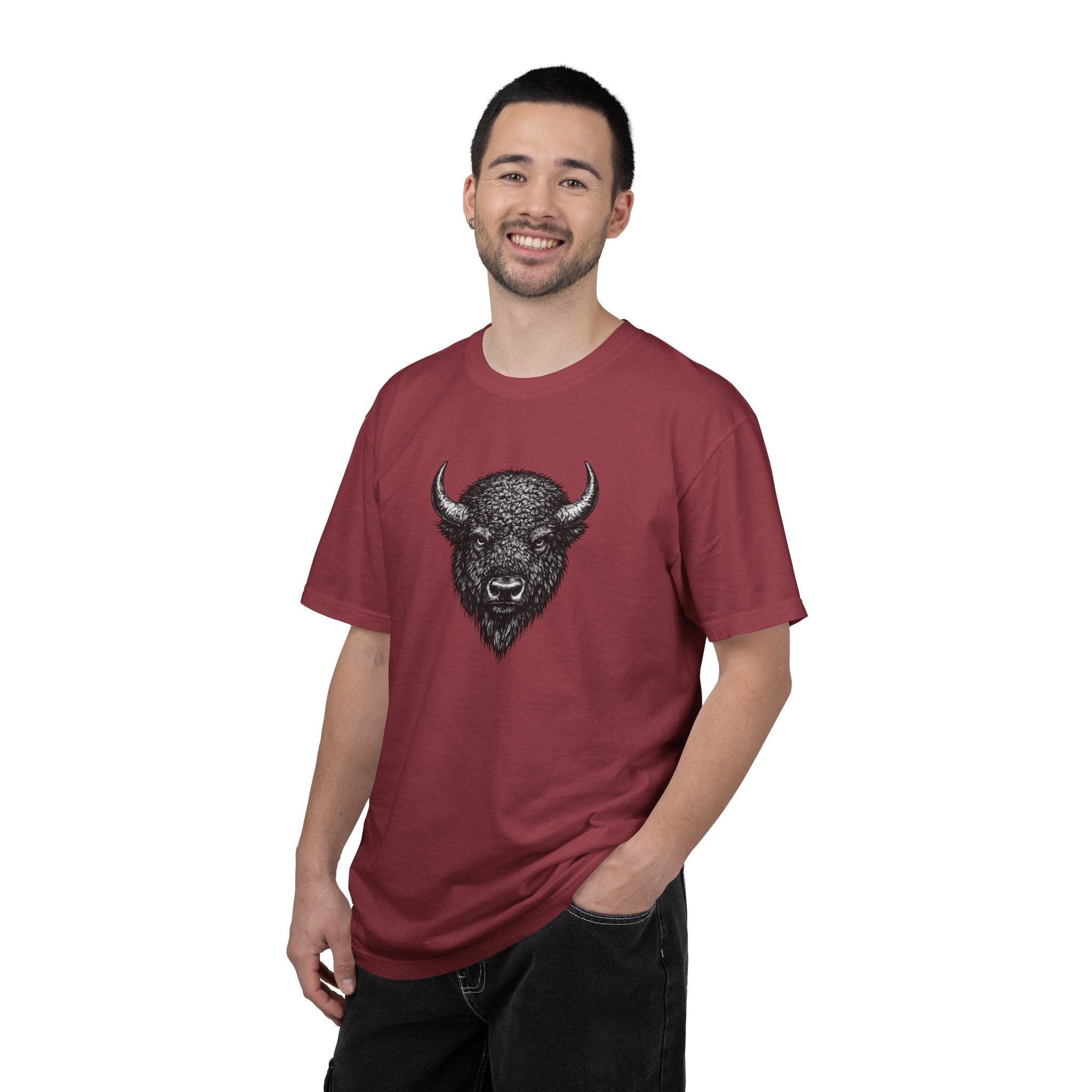 Vintage Bison Tee - Rugged Wildlife