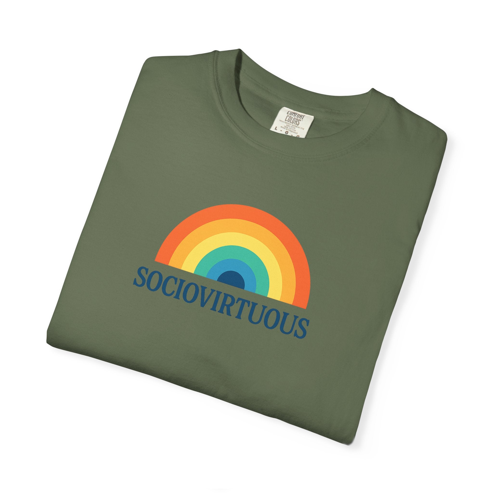 Sociovirtuous Rainbow Comfort Colors T-Shirt