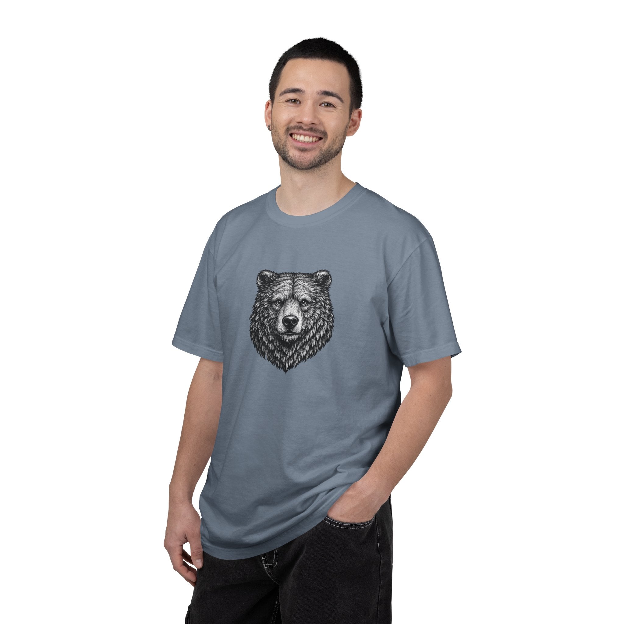 Vintage Grizzly Bear Tee - Rugged Wildlife