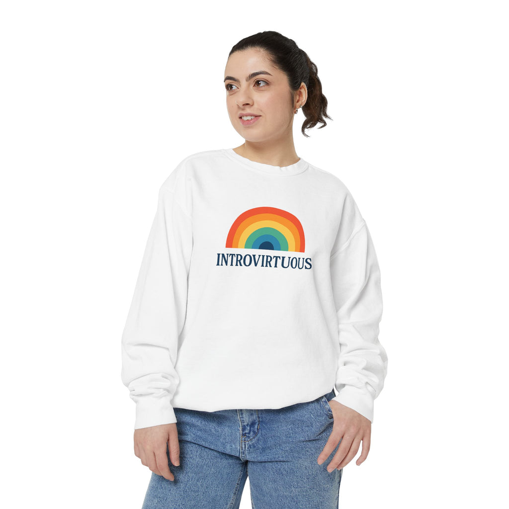 Introvirtuous Rainbow Sweatshirt - Here by duty