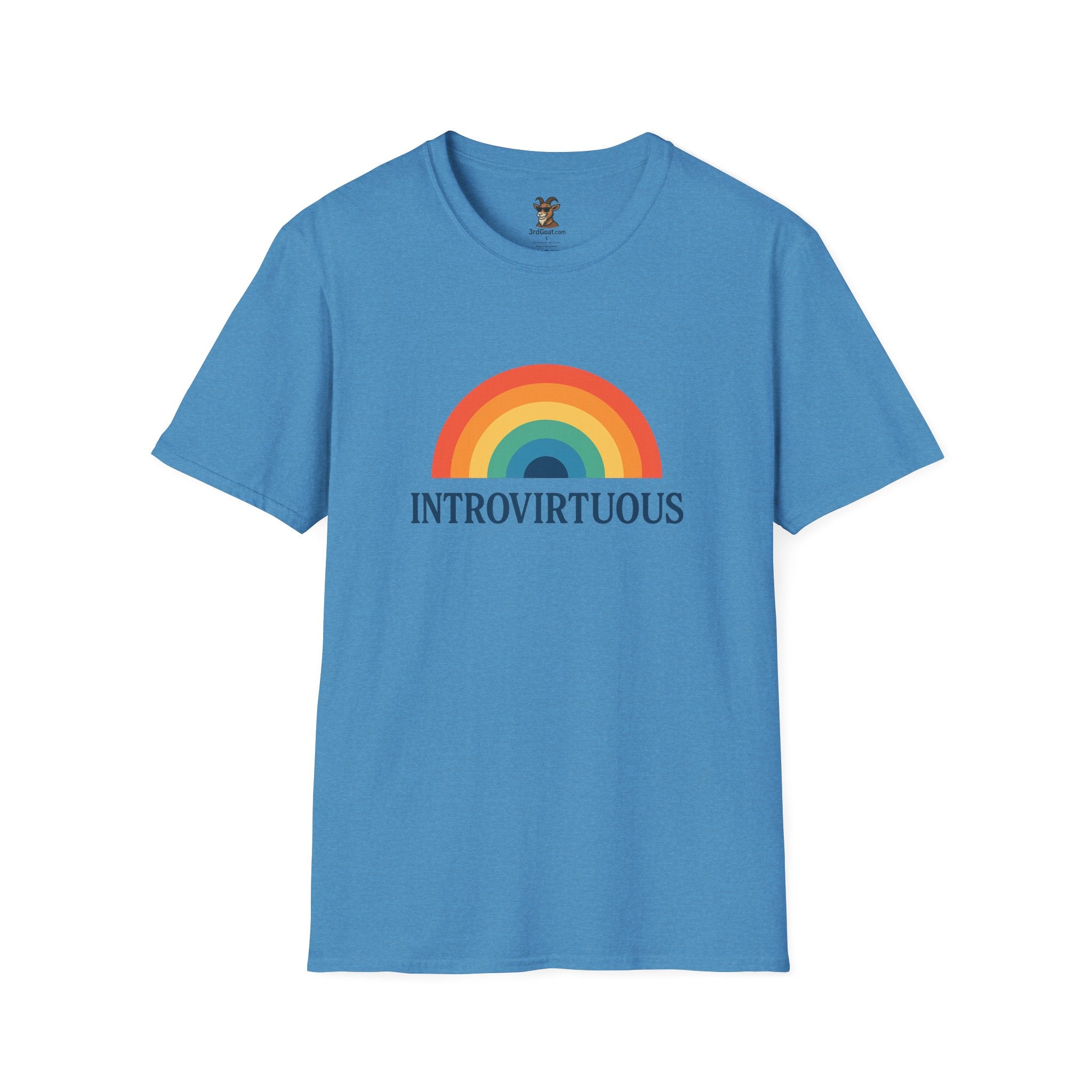 Introvirtuous Rainbow T-Shirt — Funny Introvert Graphic Tee
