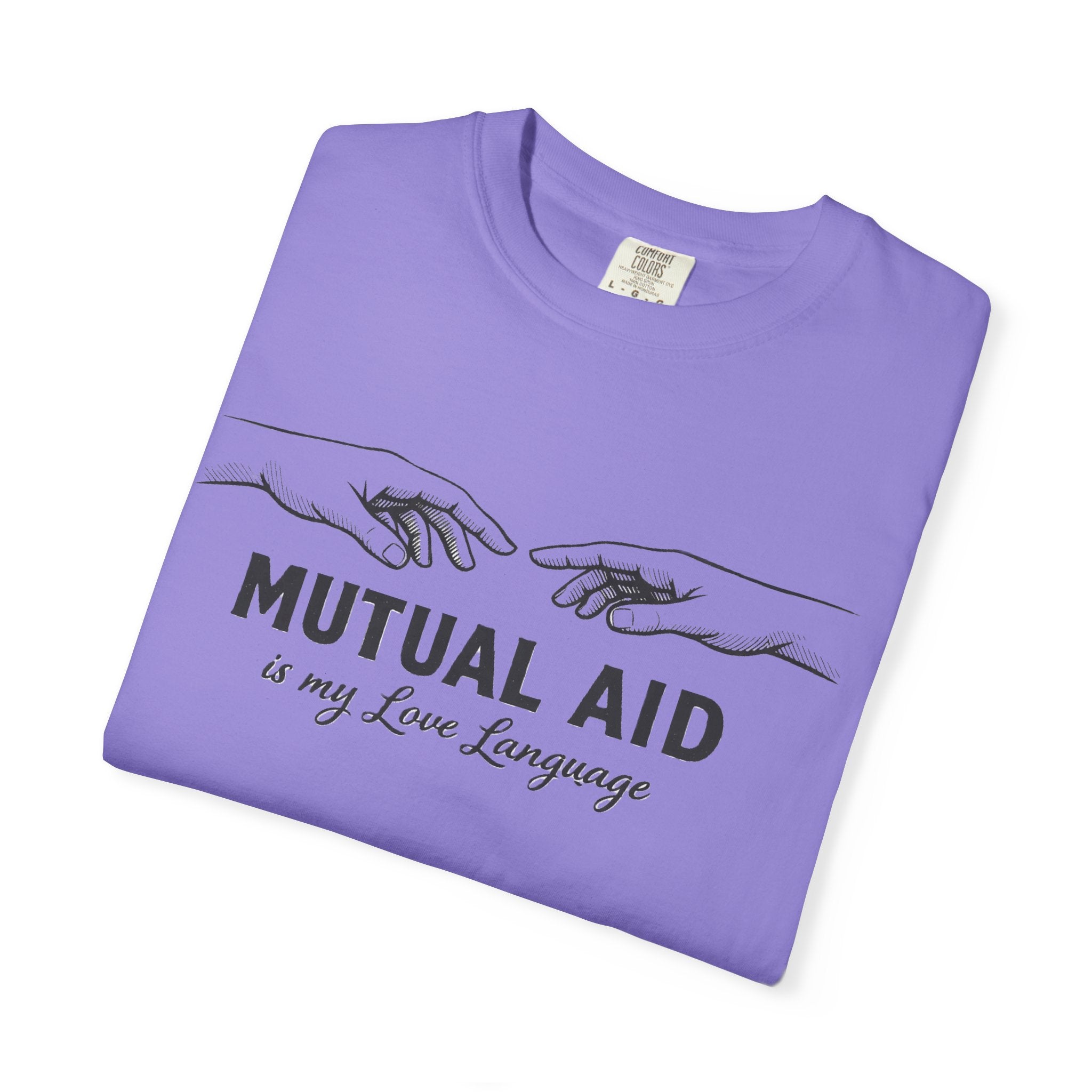 Mutual Aid Is My Love Language t-shirt - Progressive Valentine's