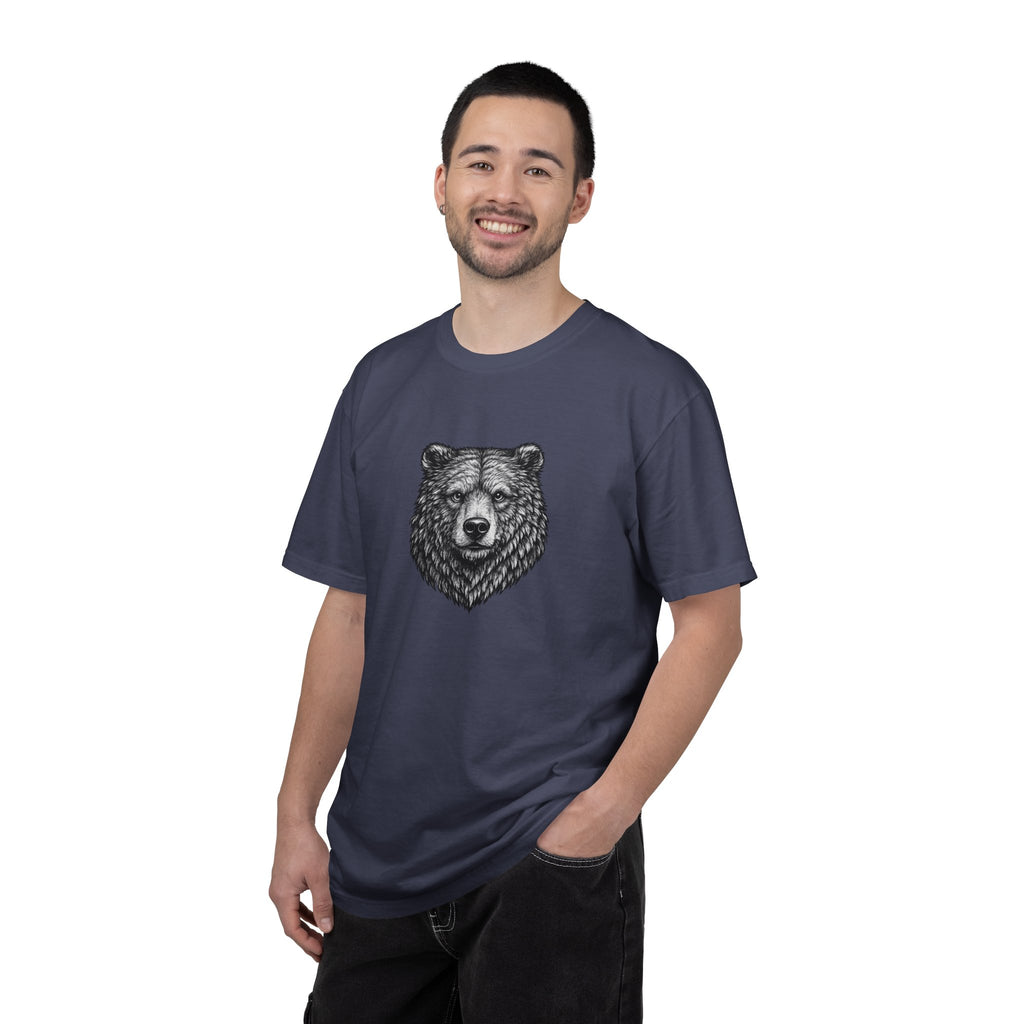 Vintage Grizzly Bear Tee - Rugged Wildlife