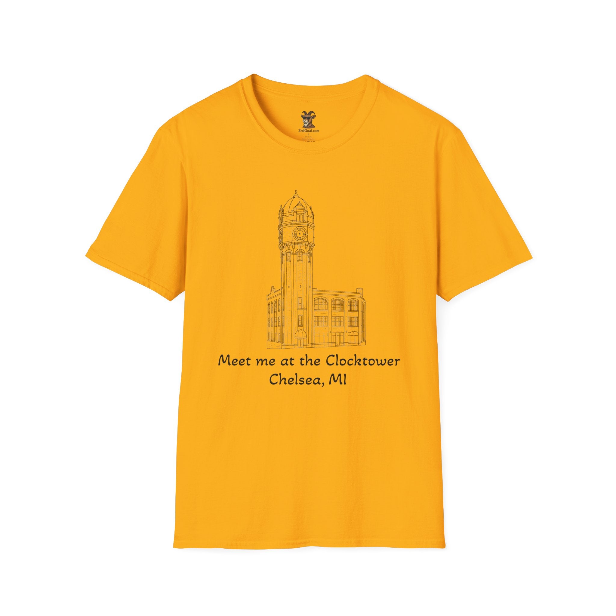 Clocktower Chelsea, MI Unisex Softstyle T-Shirt