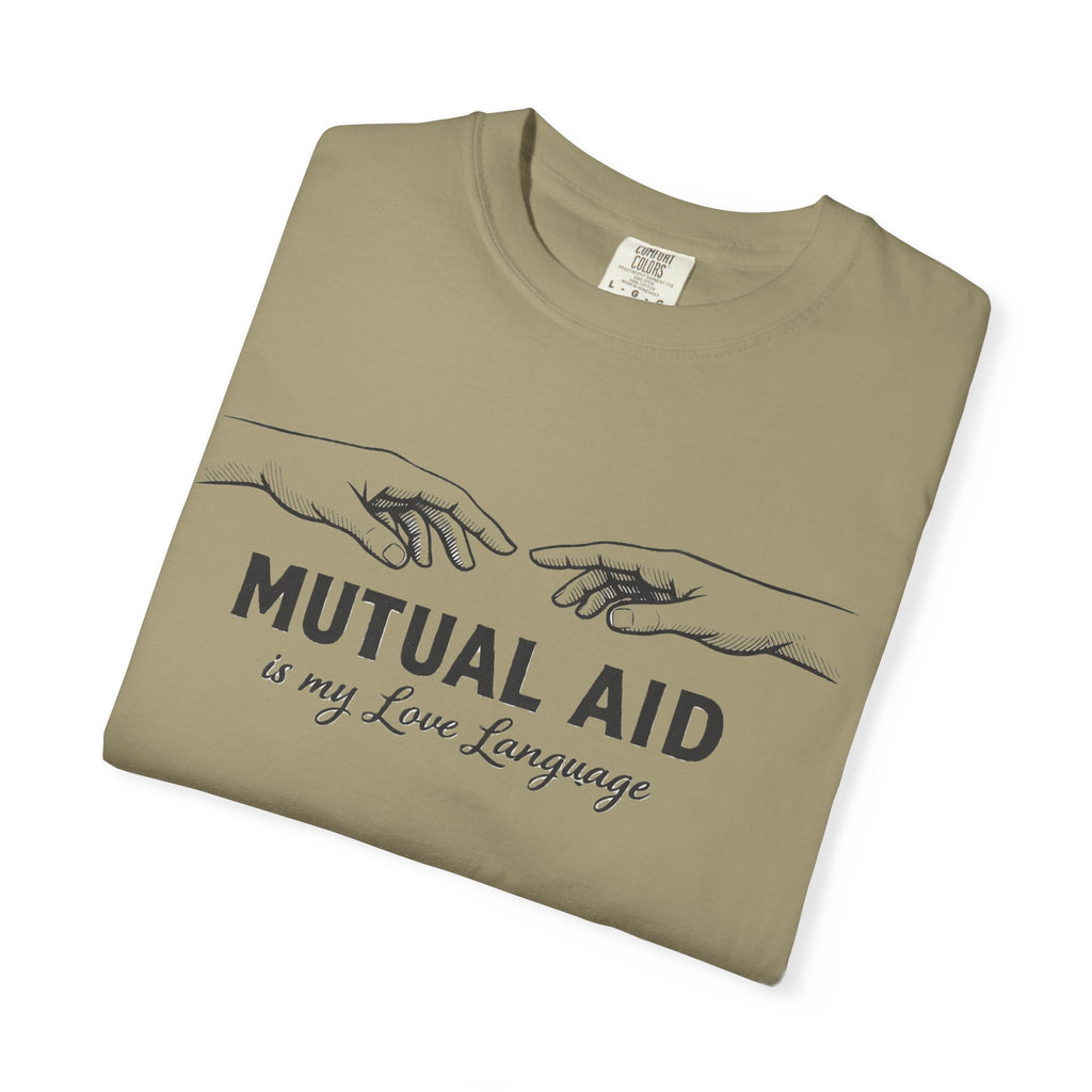 Mutual Aid Is My Love Language t-shirt - Progressive Valentine's