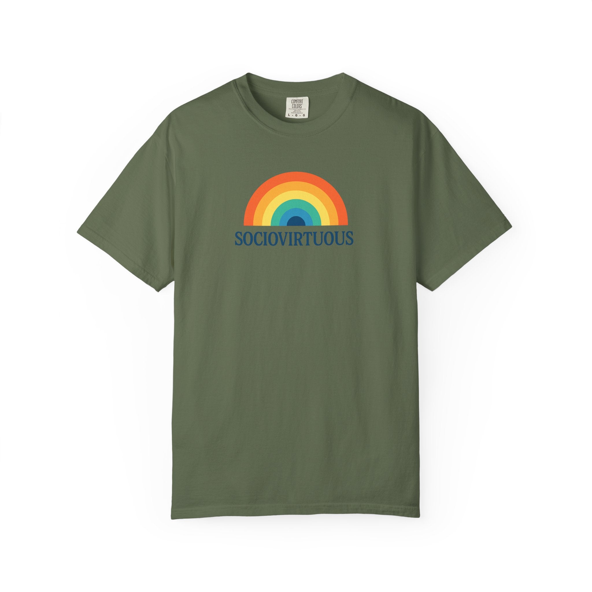 Sociovirtuous Rainbow Comfort Colors T-Shirt
