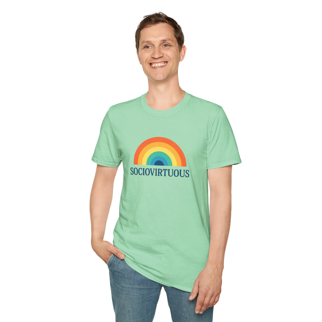 Copy of Introvirtuous Rainbow T-Shirt - Here by duty