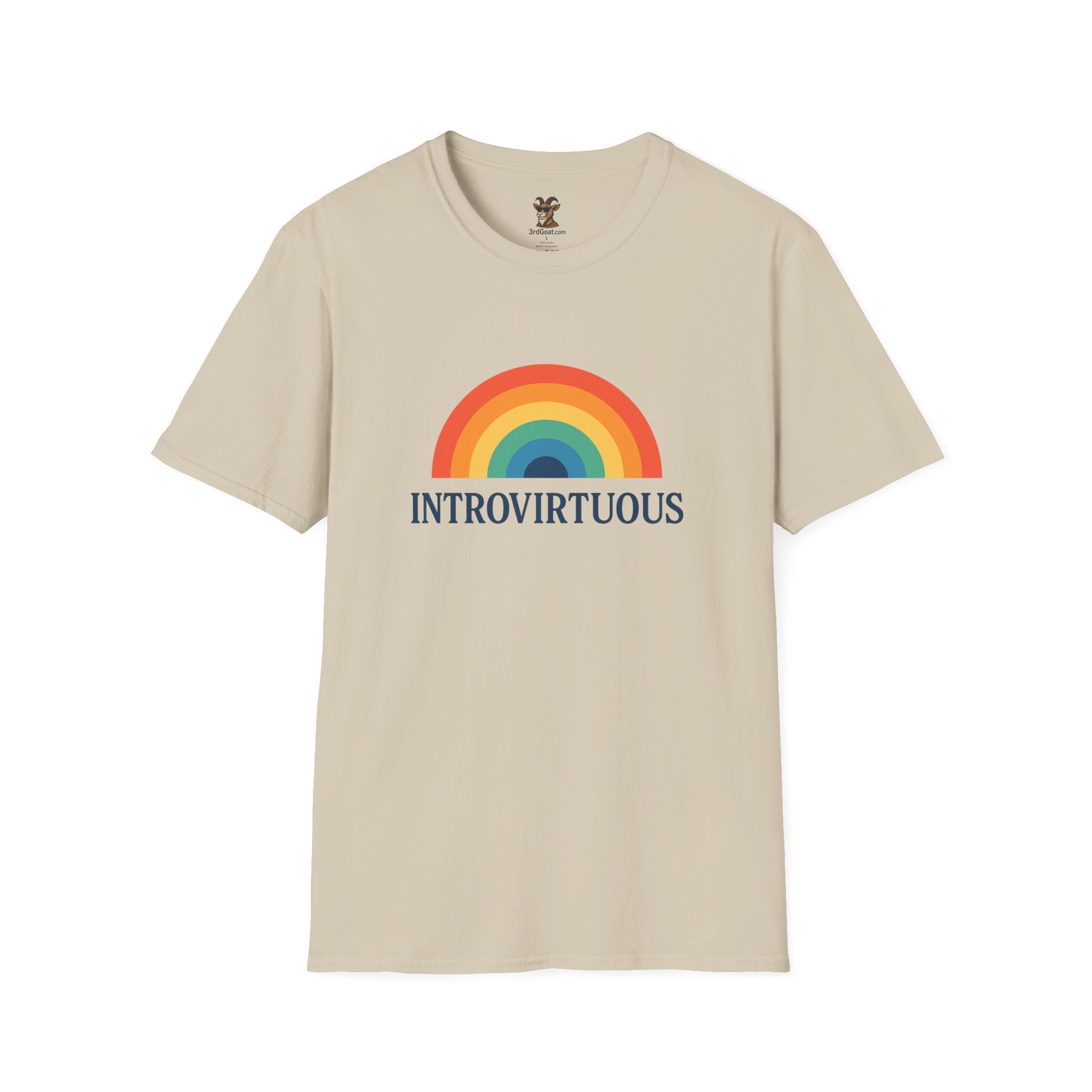 Introvirtuous Rainbow T-Shirt — Funny Introvert Graphic Tee