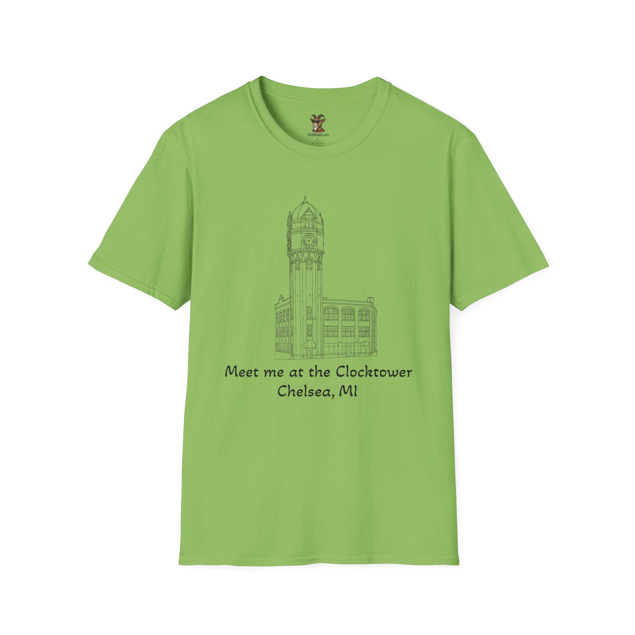 Clocktower Chelsea, MI Unisex Softstyle T-Shirt