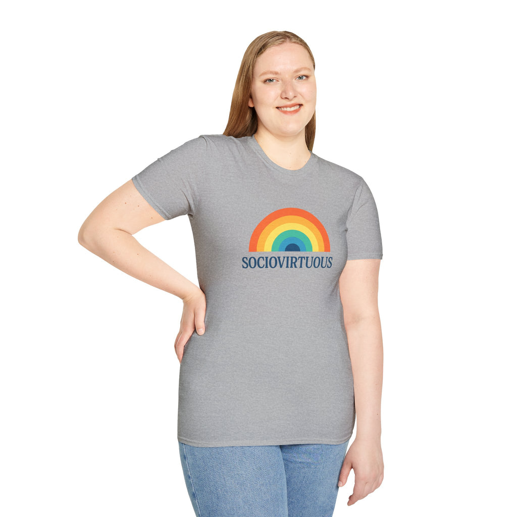 Copy of Introvirtuous Rainbow T-Shirt - Here by duty