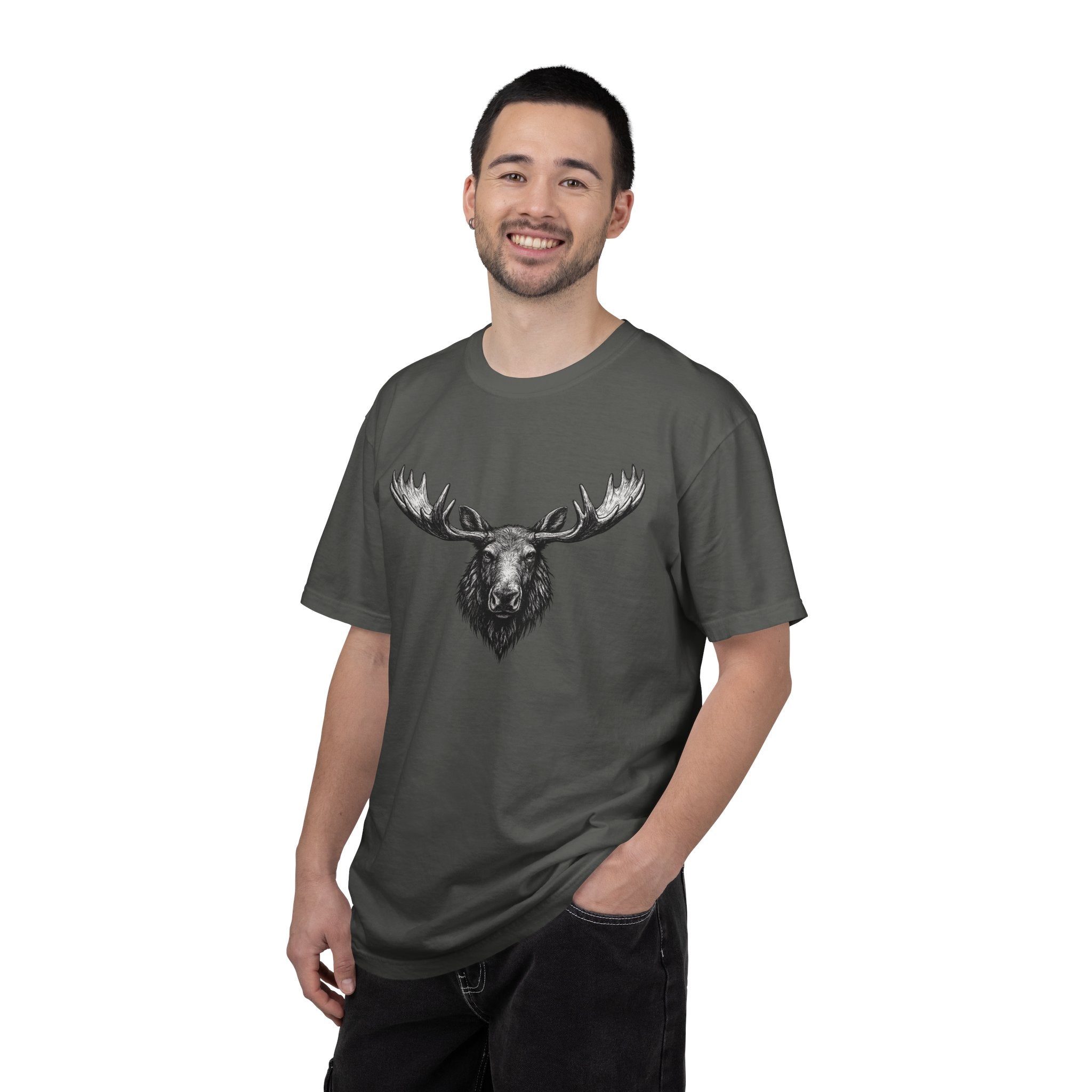 Vintage Moose Tee - Rugged Wildlife