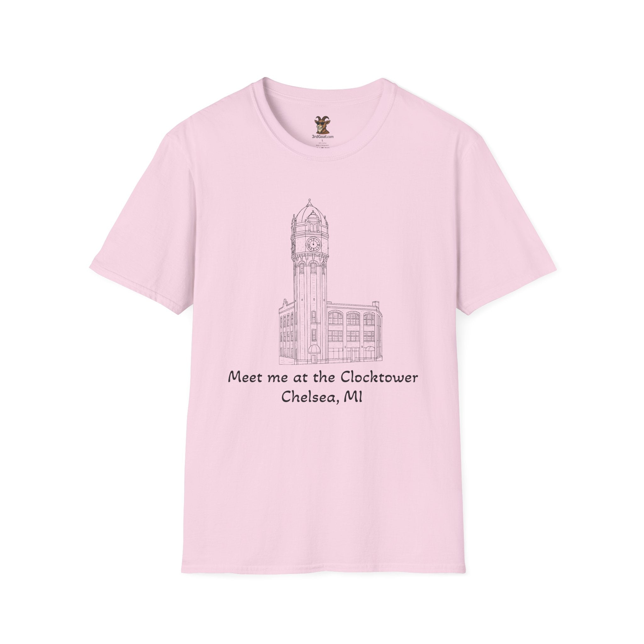 Clocktower Chelsea, MI Unisex Softstyle T-Shirt