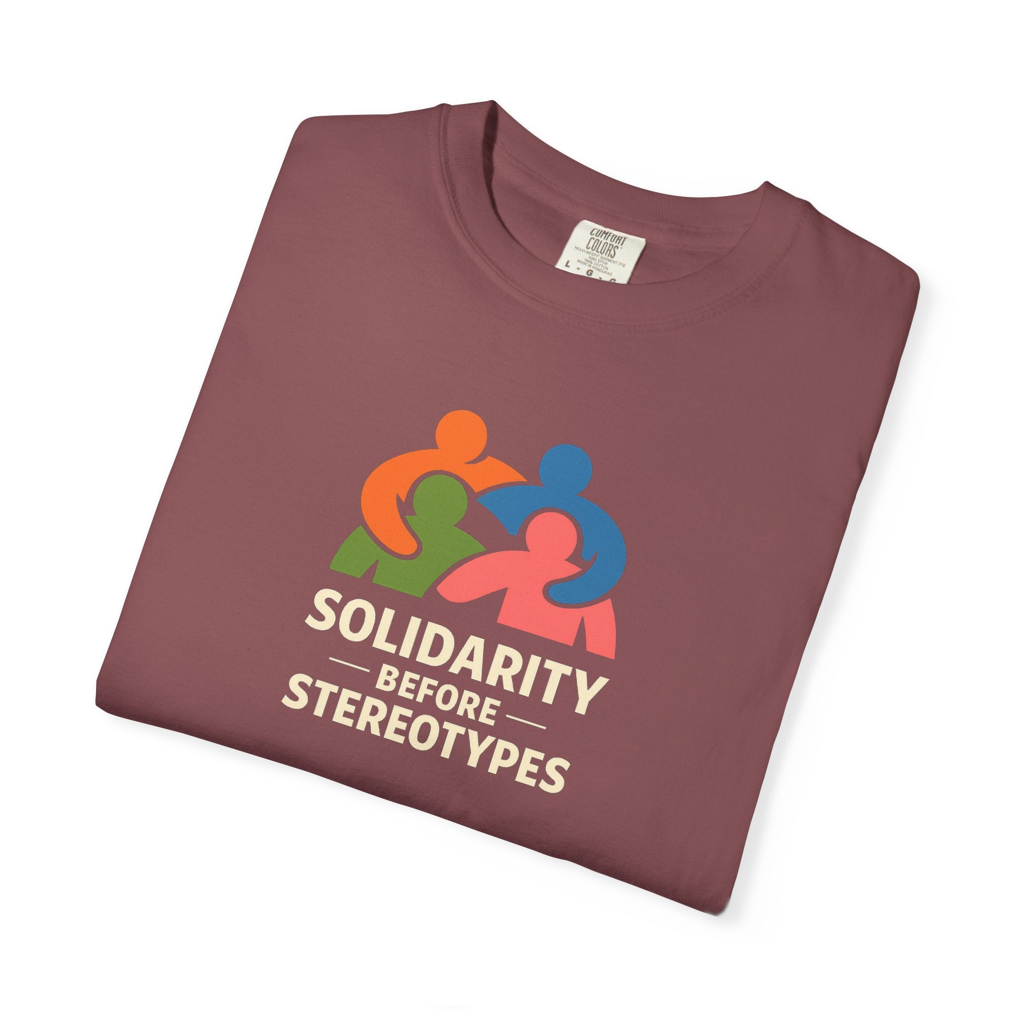 Solidarity Before Stereotypes t-shirt — Progressive Valentine's