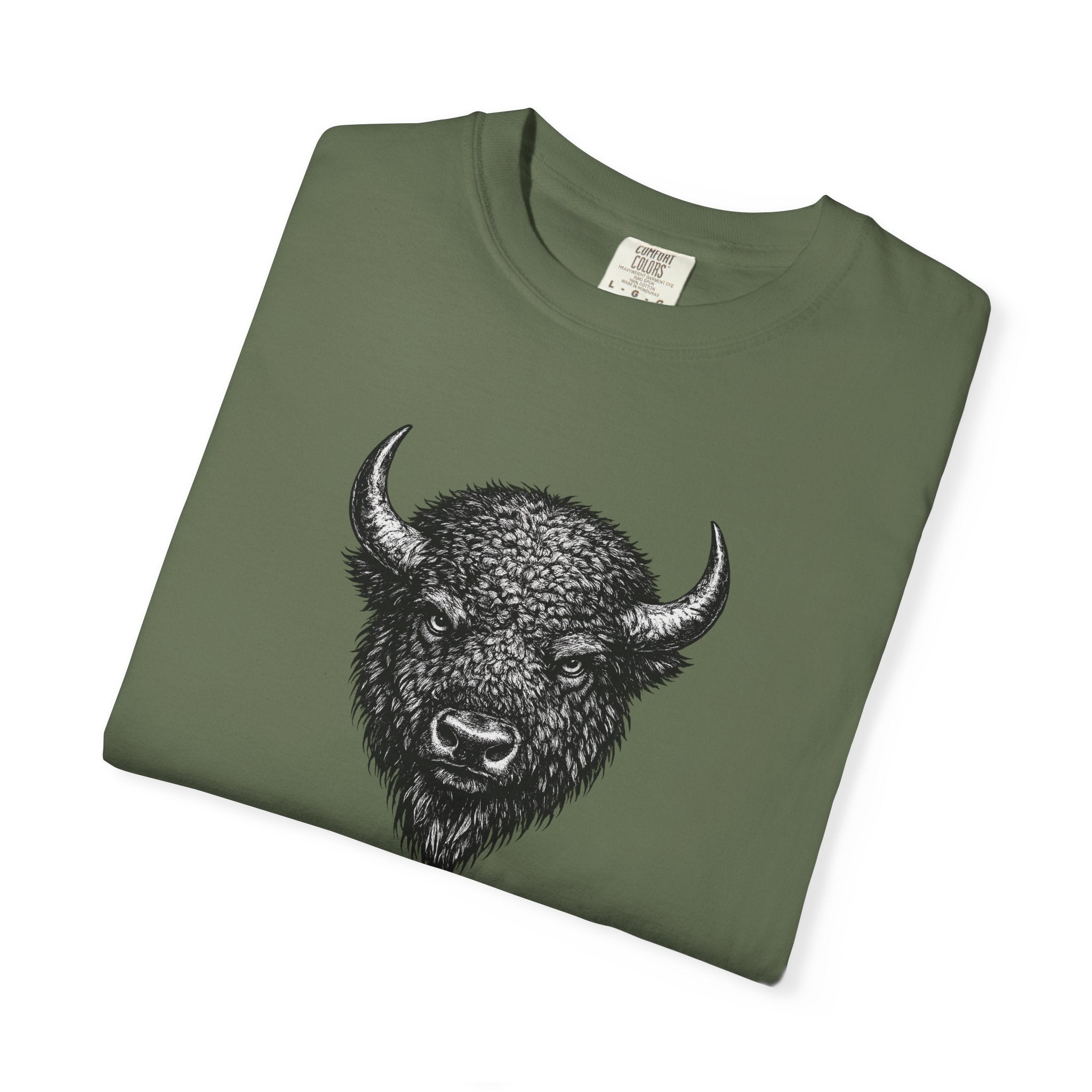 Vintage Bison Tee - Rugged Wildlife