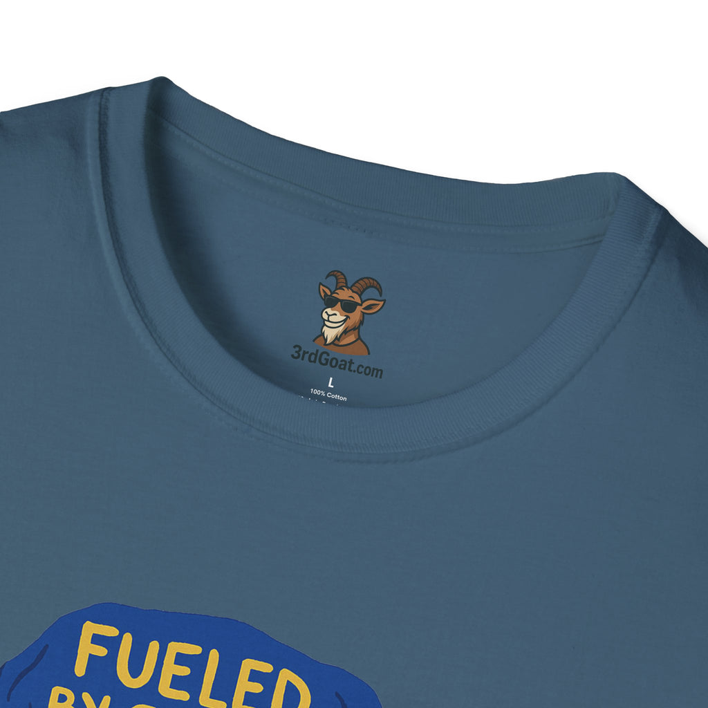 Fueled by Coffee and Small Town Politics Softstyle T-Shirt - Personalizable