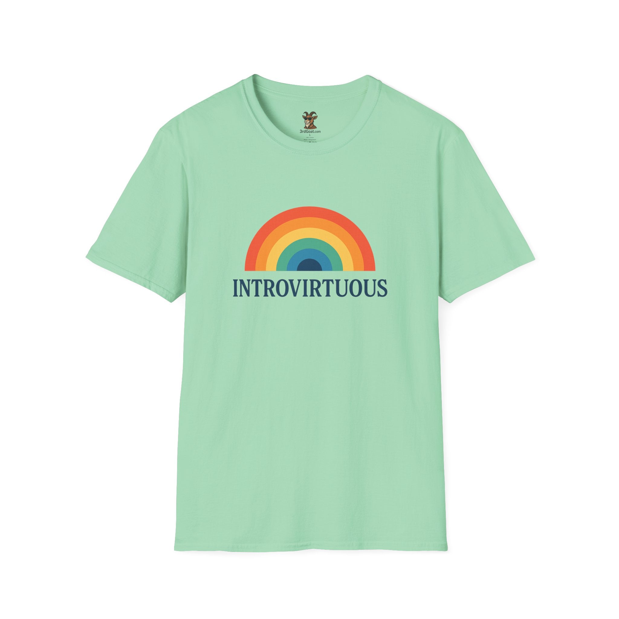 Introvirtuous Rainbow T-Shirt — Funny Introvert Graphic Tee