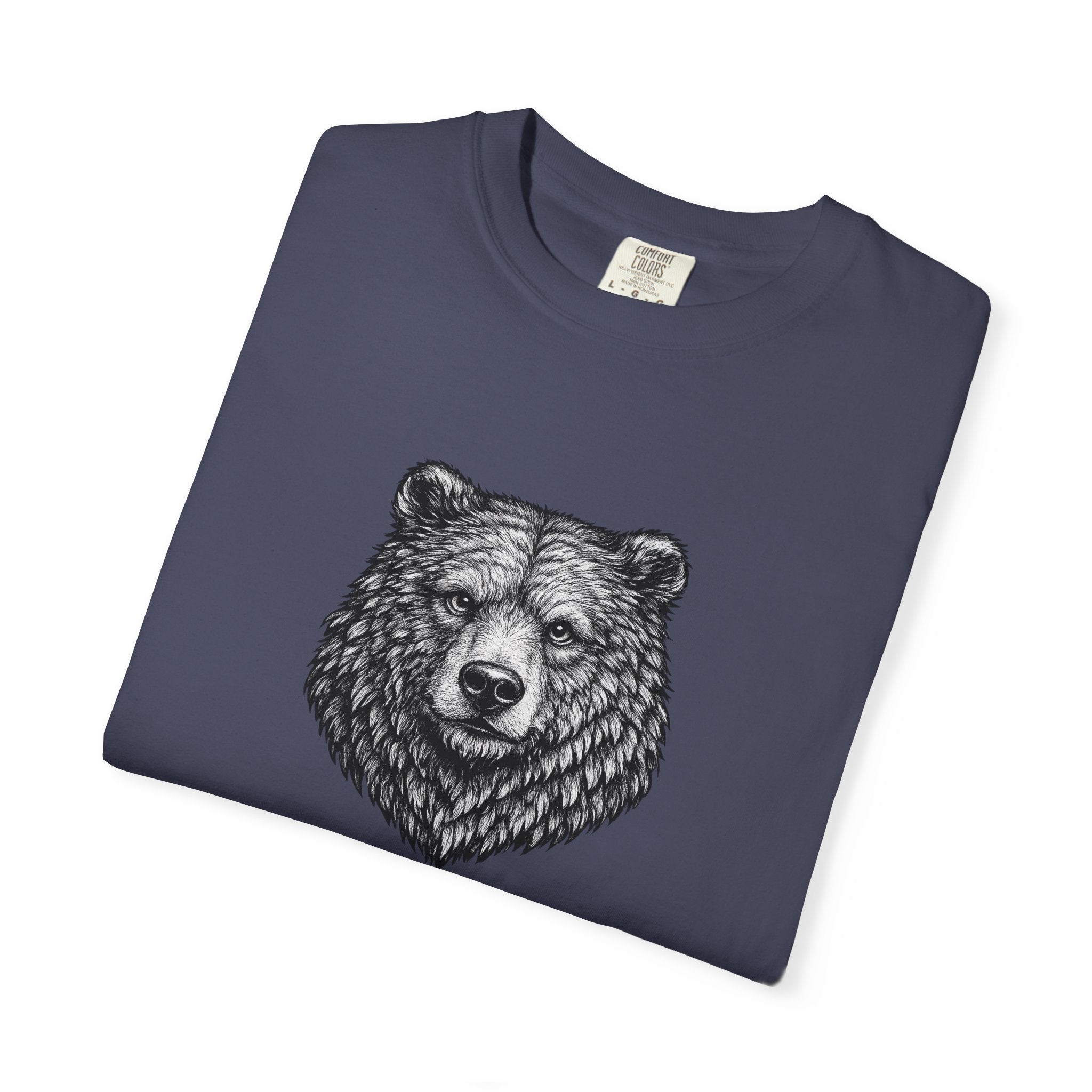 Vintage Grizzly Bear Tee - Rugged Wildlife